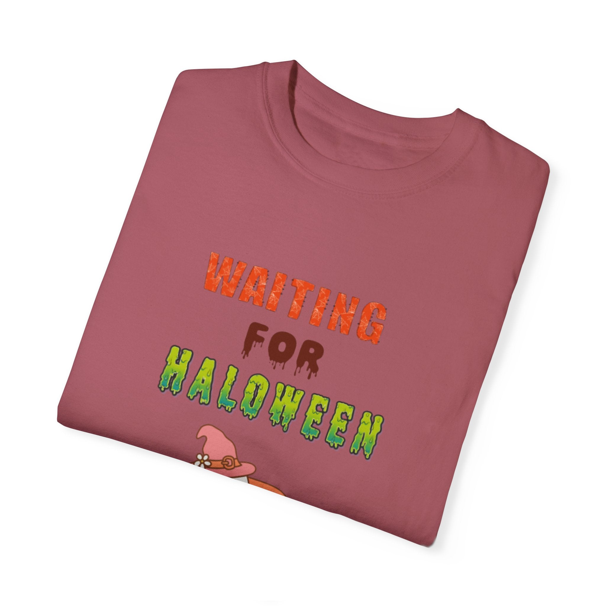Waiting For Halloween Unisex Garment-Dyed T-shirt