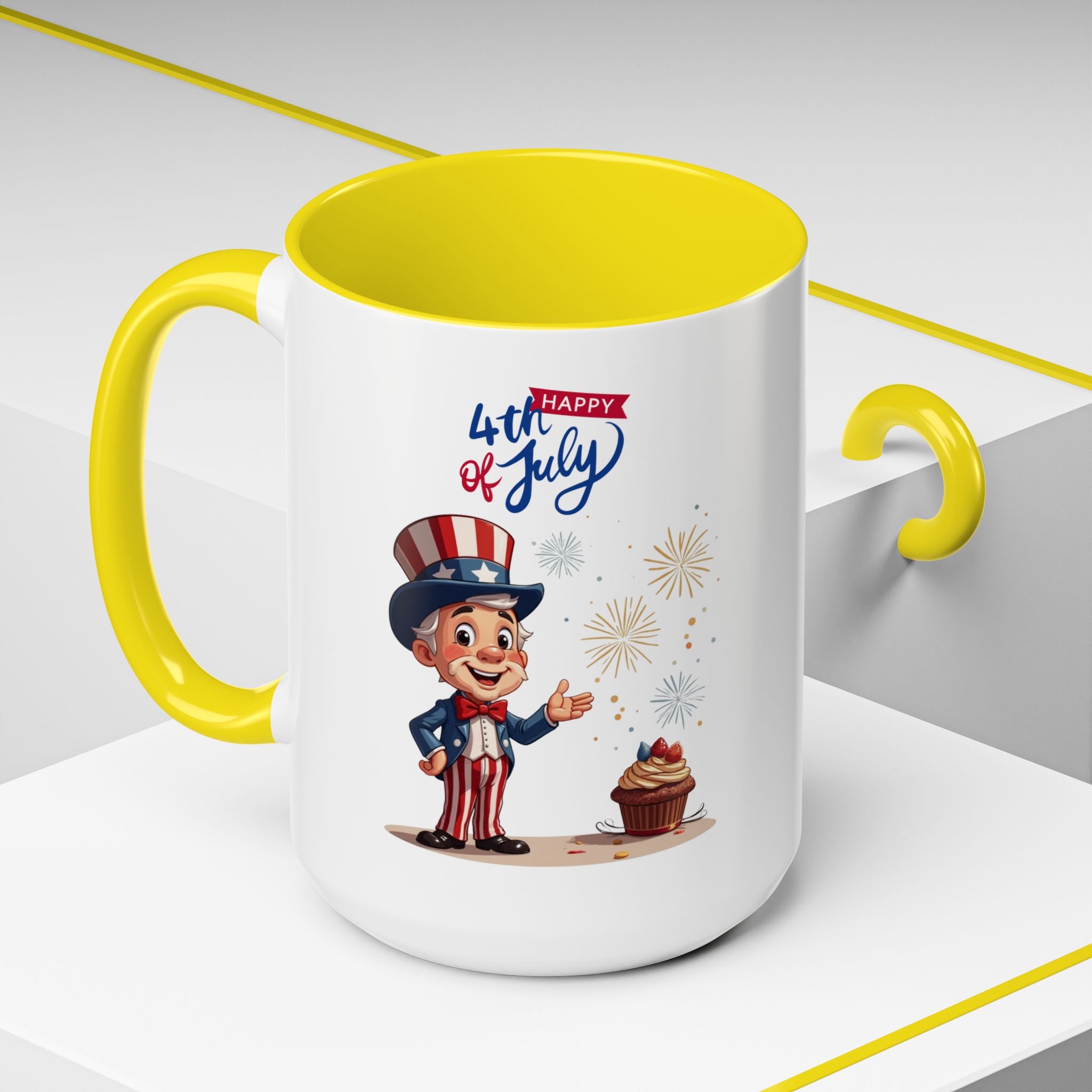 Uncle Sam Happy 4th of July Coffee Mug