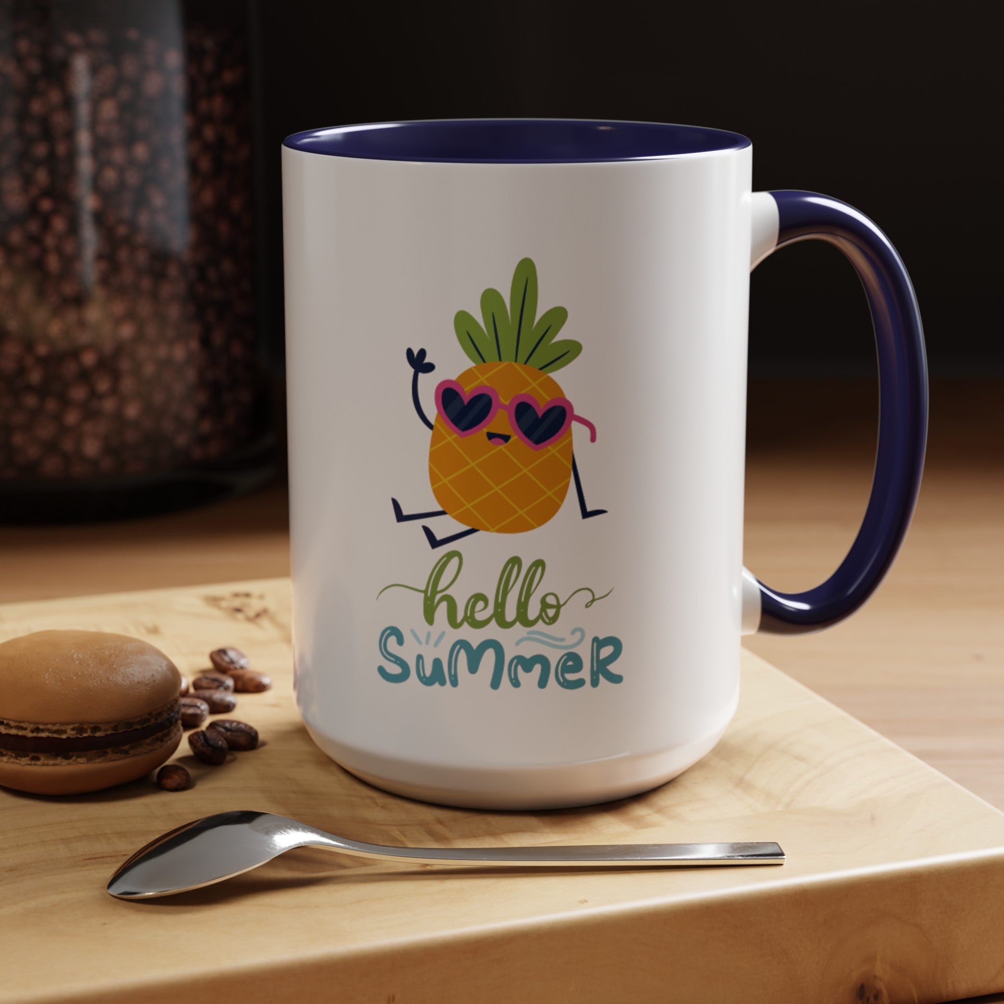 Hello Summer Fun Accent Coffee Mug (11, 15oz)