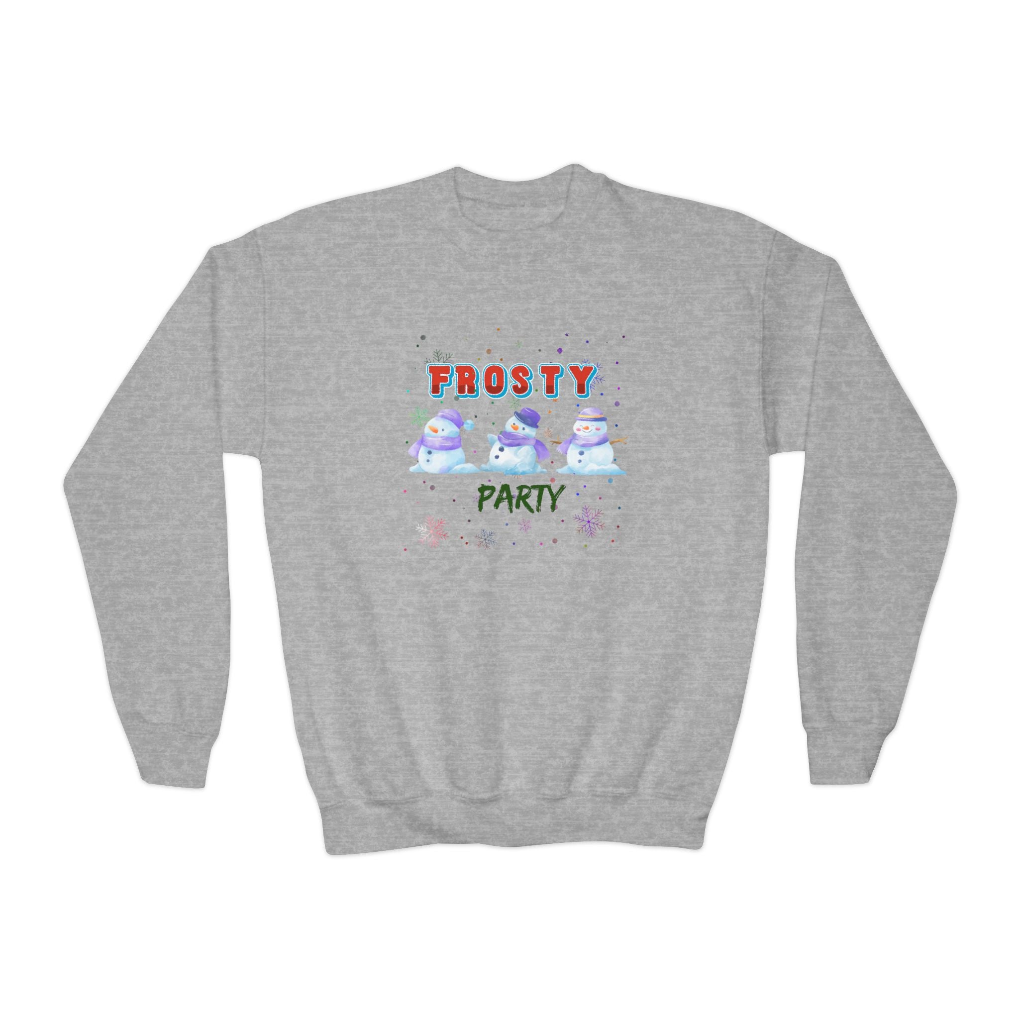 Frosty Party Youth Crewneck Sweatshirt