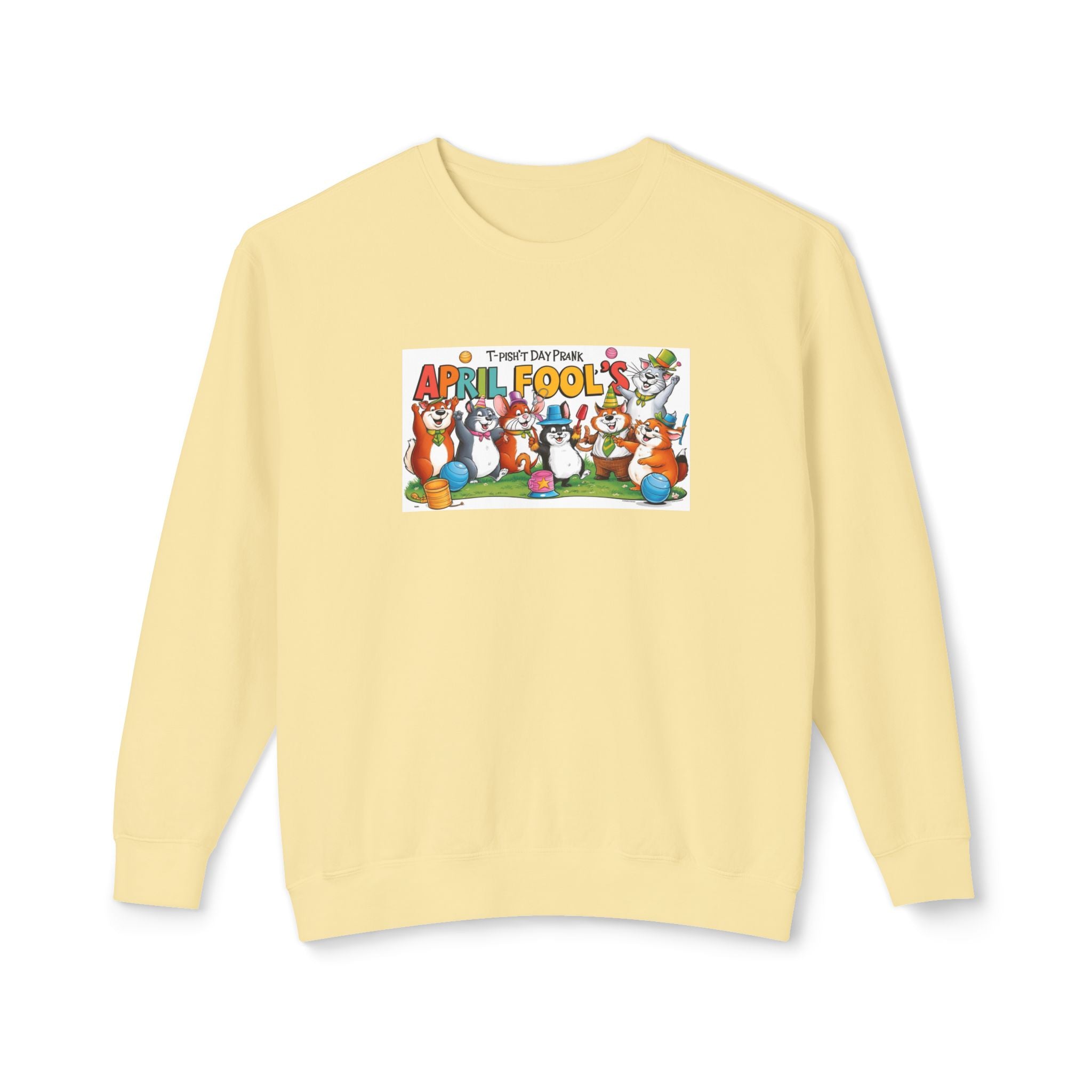 T-Pish'T-Day Prank Unisex Lightweight Crewneck Sweatshirt