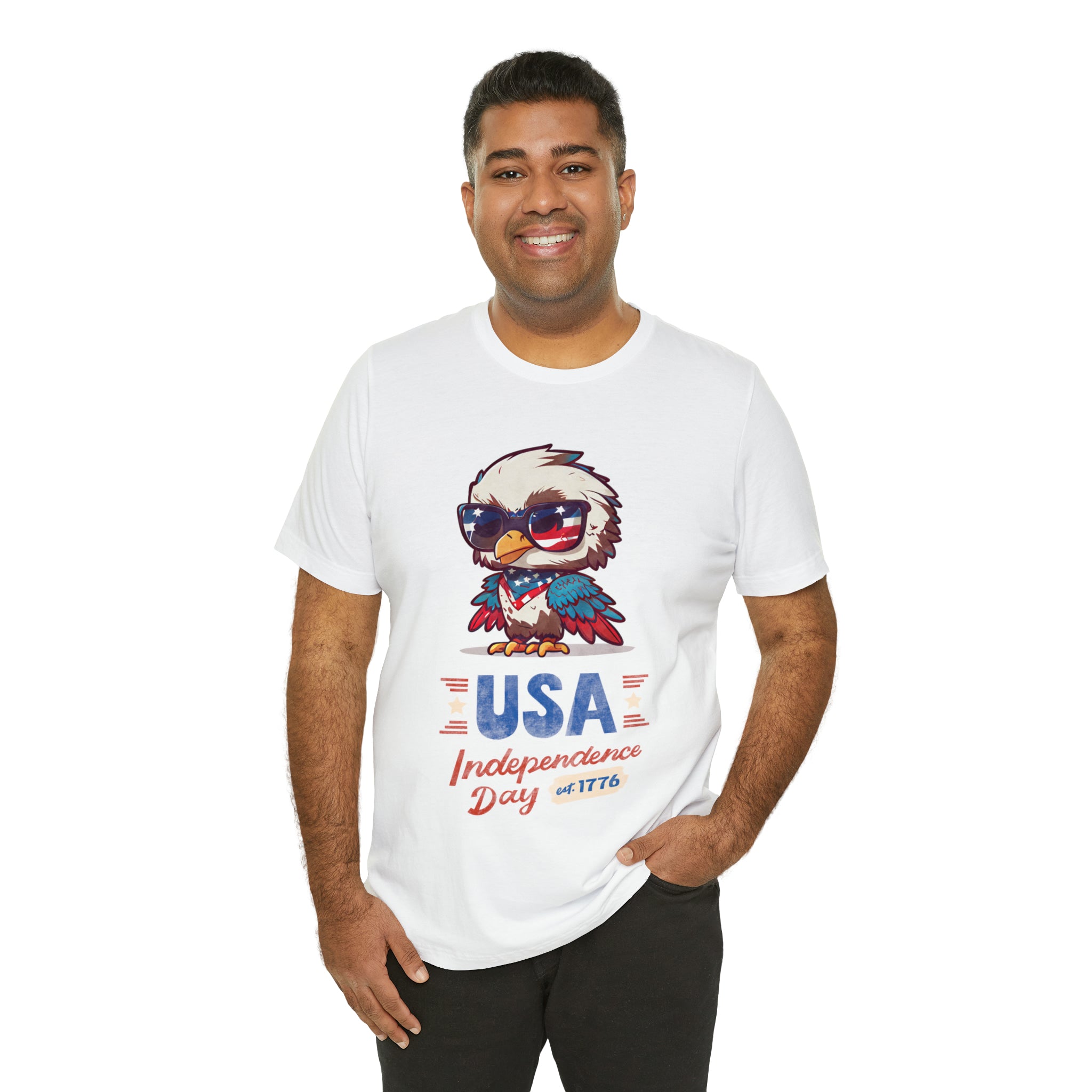 USA Independence Day Unisex Jersey Short Sleeve Tee