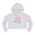 Meow Valentine's Day Women’s Cropped Hooded Sweatshirt