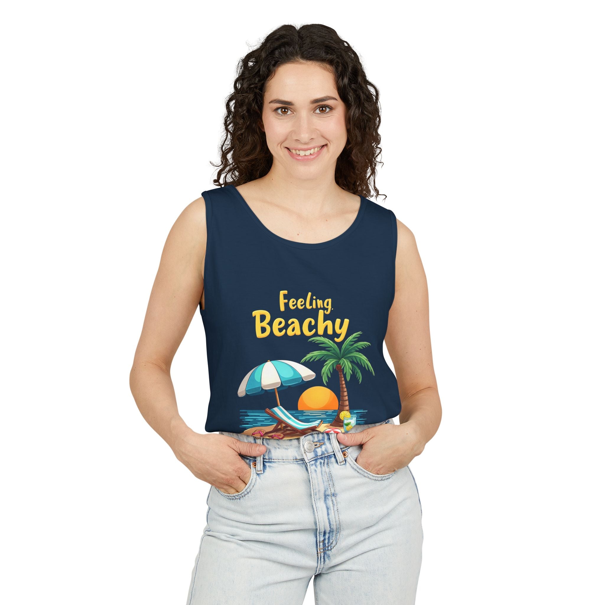 Feeling Beachy Unisex Tank Top