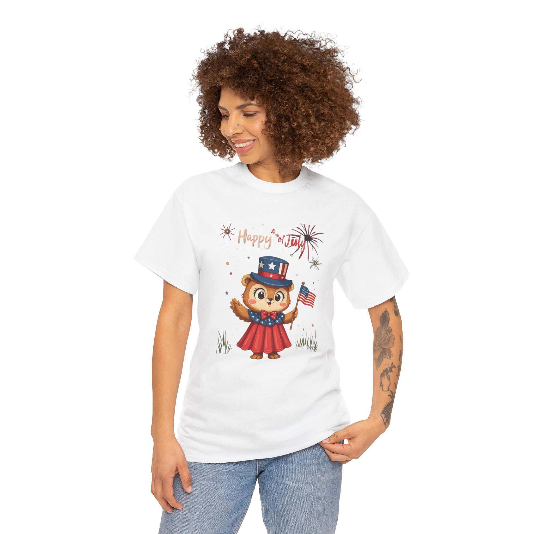 Happy Independence Day Unisex Heavy Cotton T-Shirt