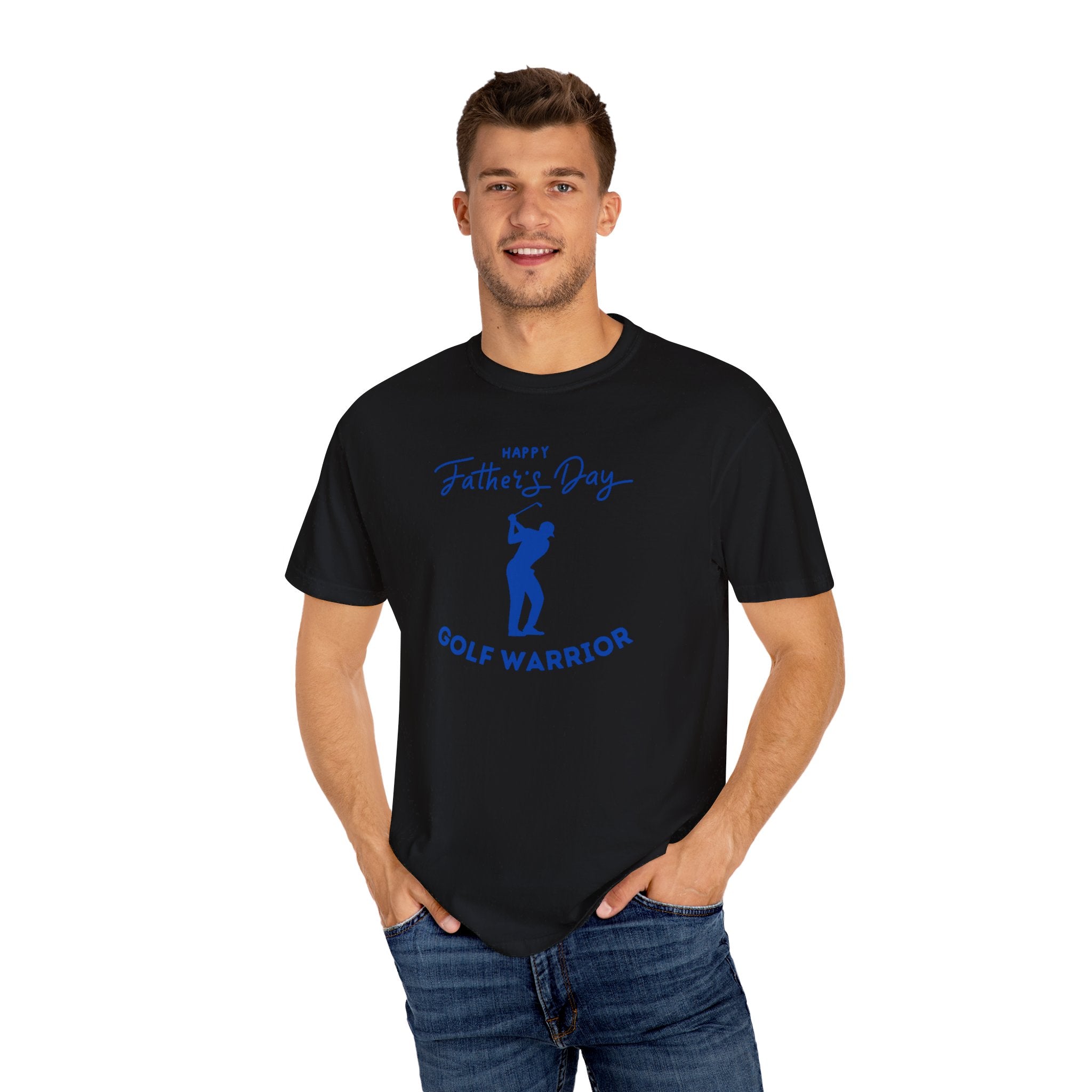 Happy Father's Day Golf Warrior Unisex Garment-Dyed T-shirt