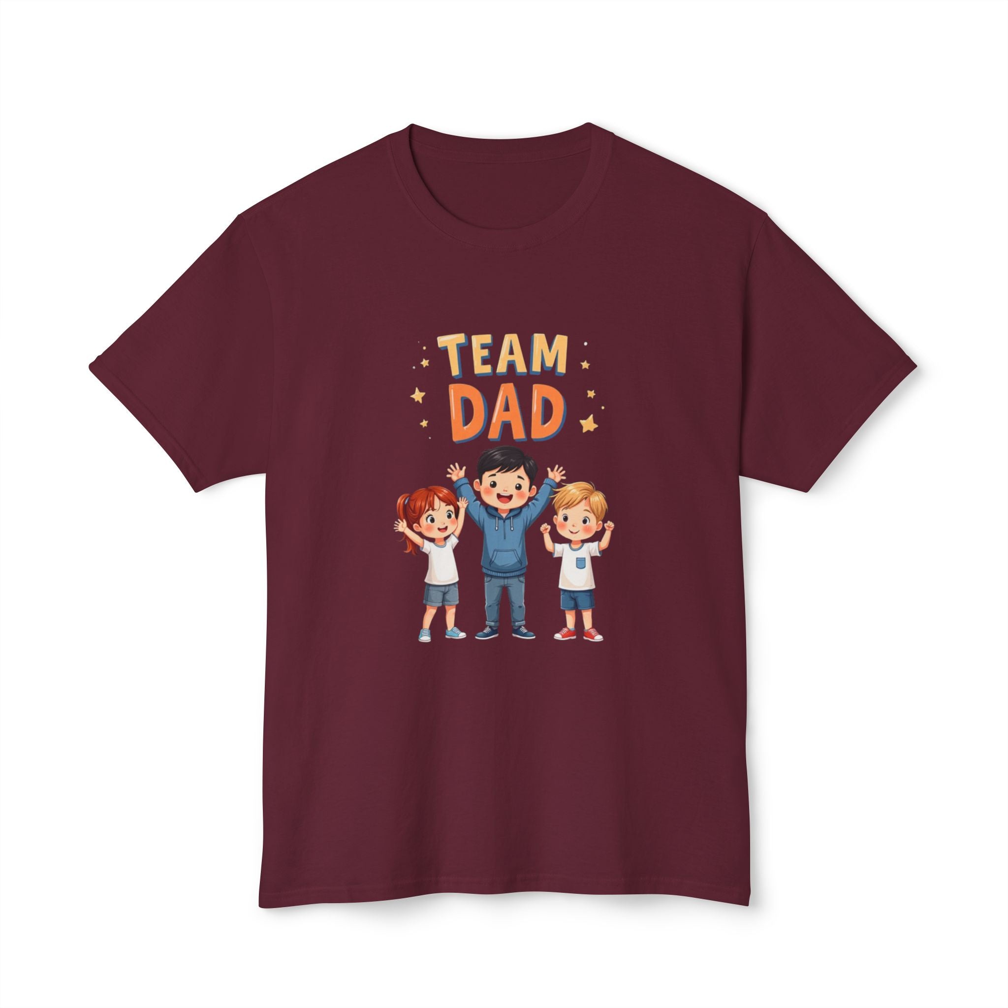 Team Dad Unisex HD Cotton T-shirt, Father’s Day Gift
