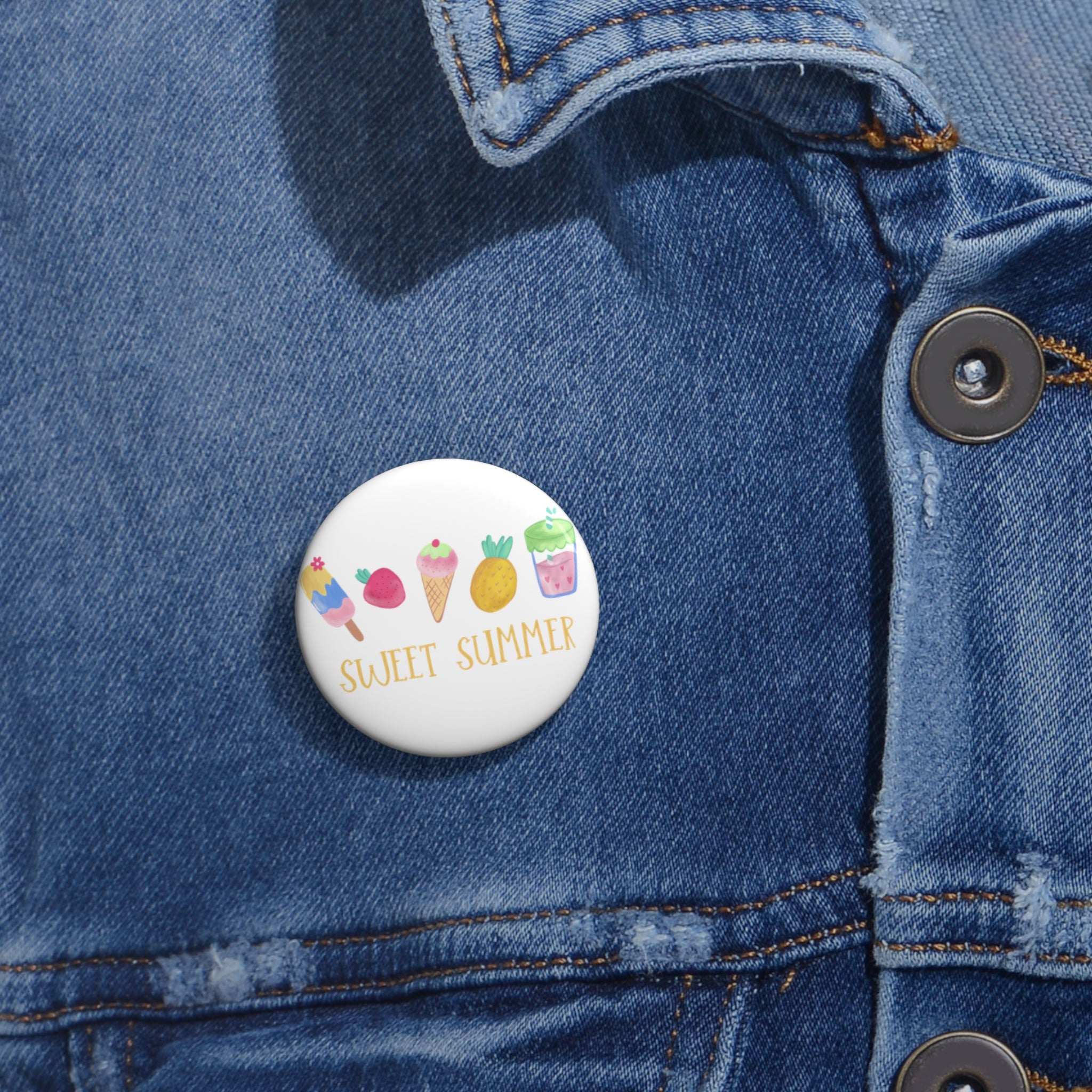 Sweet Summer Pin Buttons