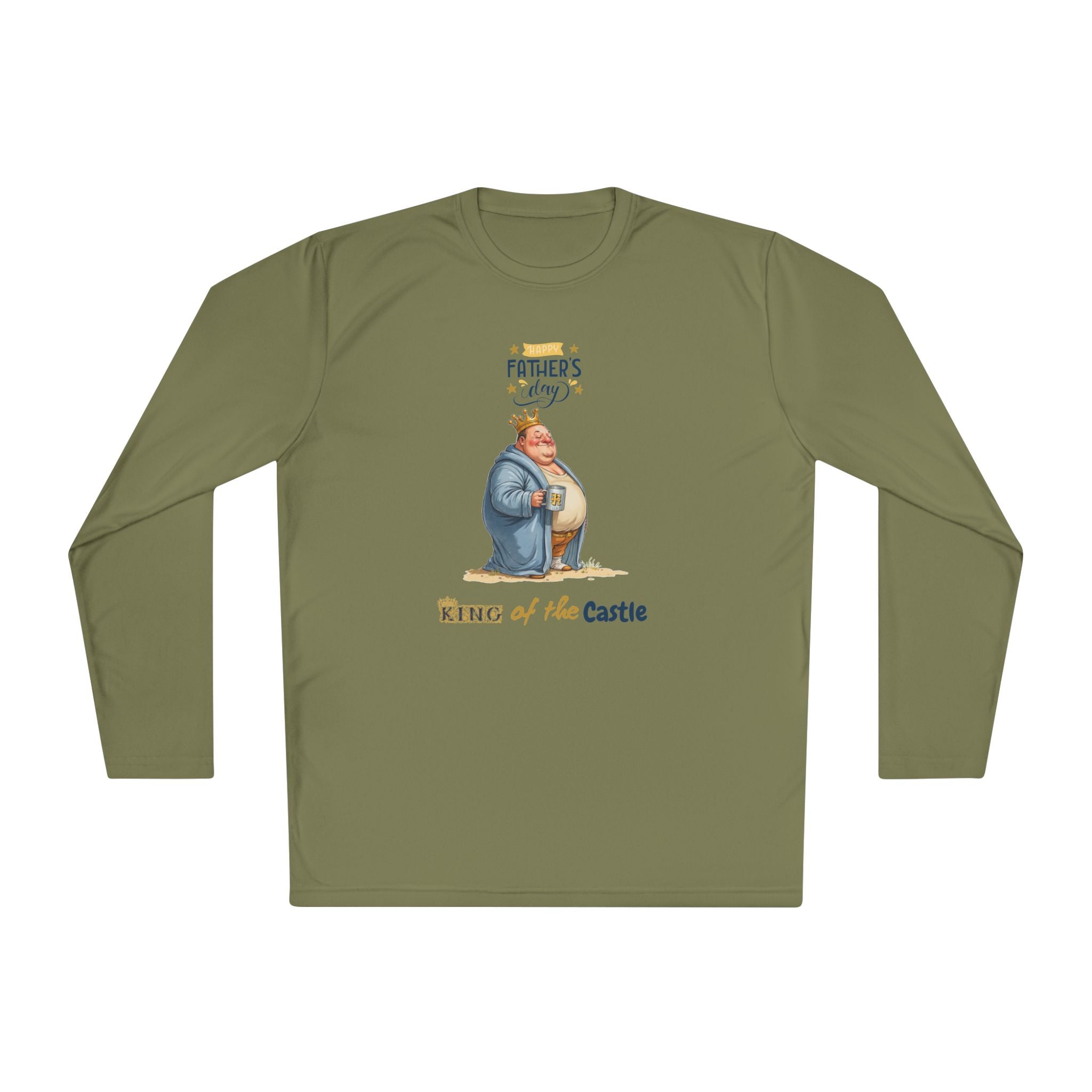 Father's Day King of the Castle Long Sleeve Tee | Unisex Lightweight Shirt