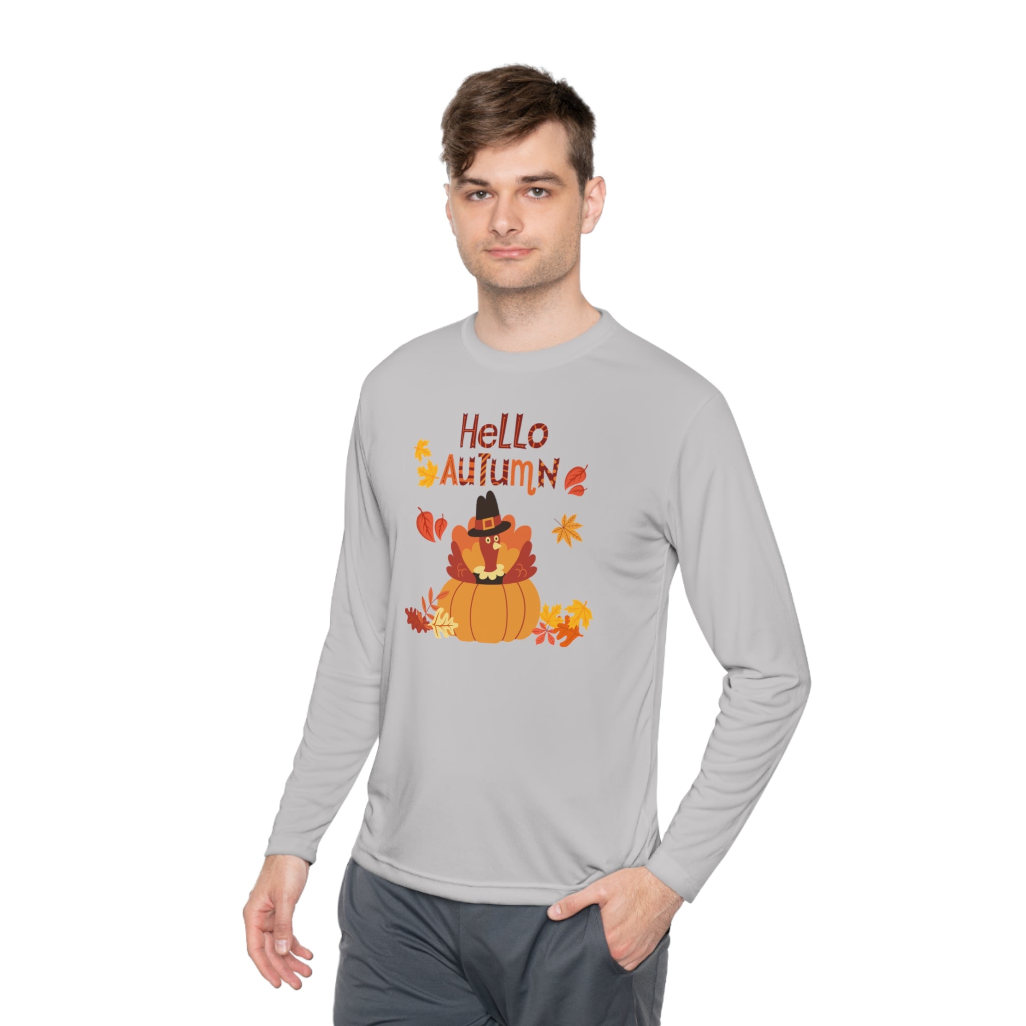 Hello Autumn Unisex Lightweight Long Sleeve Tee