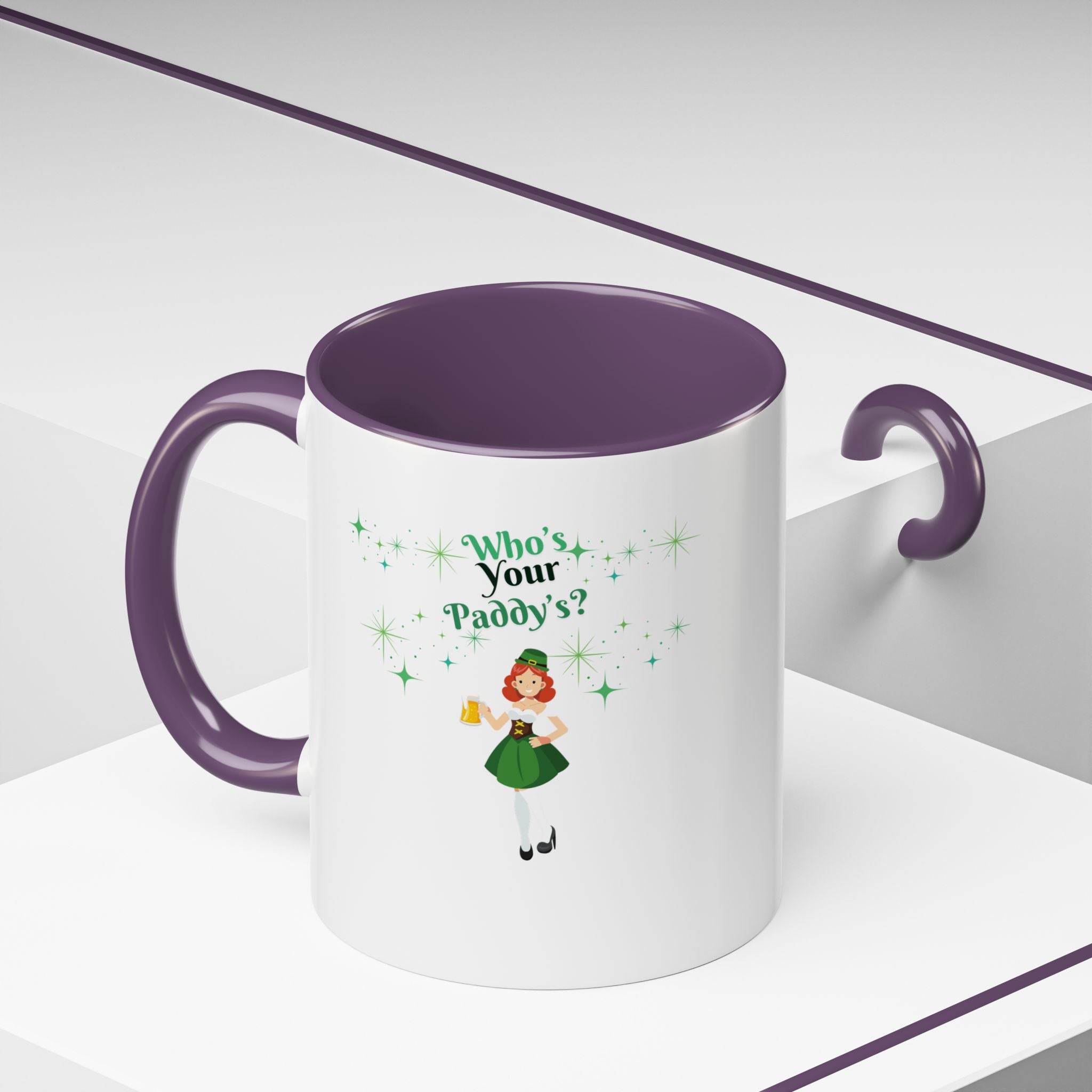 Who's Your Paddy's? Accent Coffee Mug