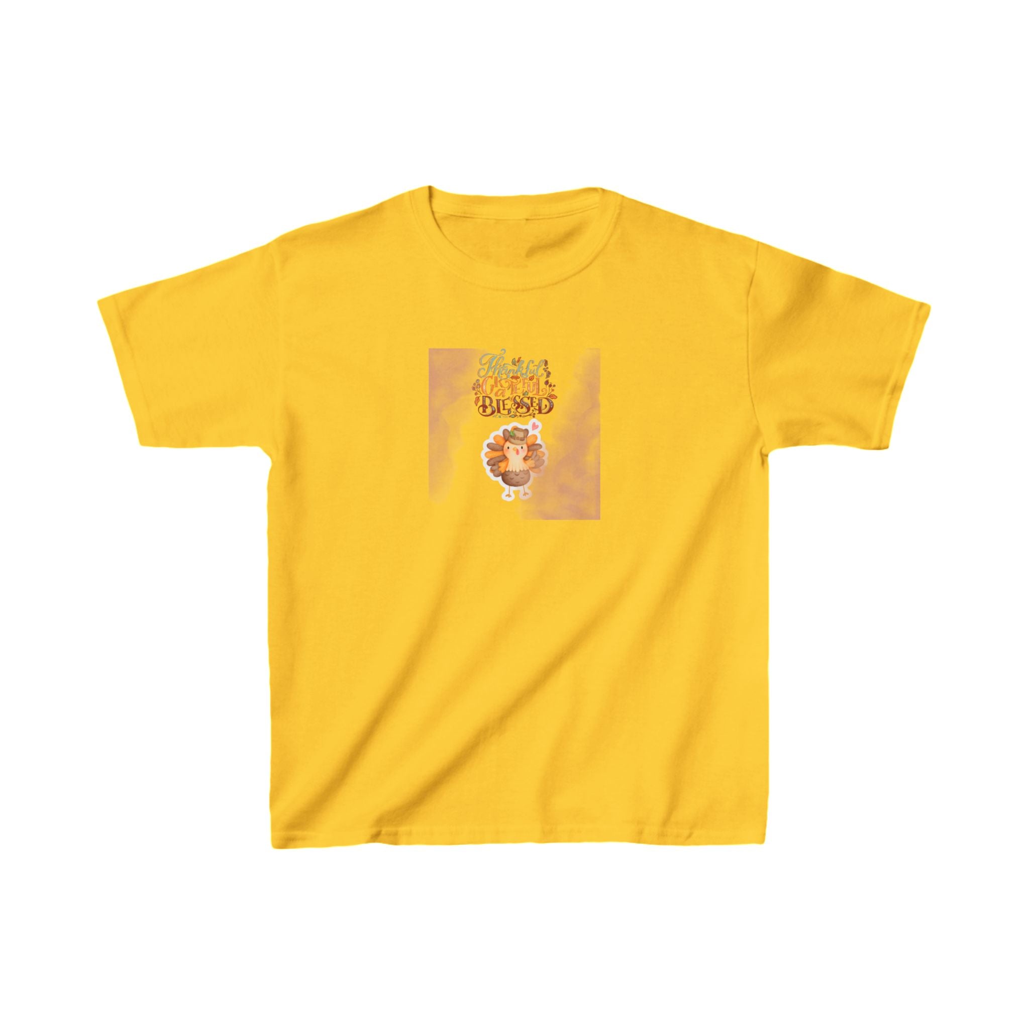 Thankful Grateful Blessed Kids Heavy Cotton™ Tee