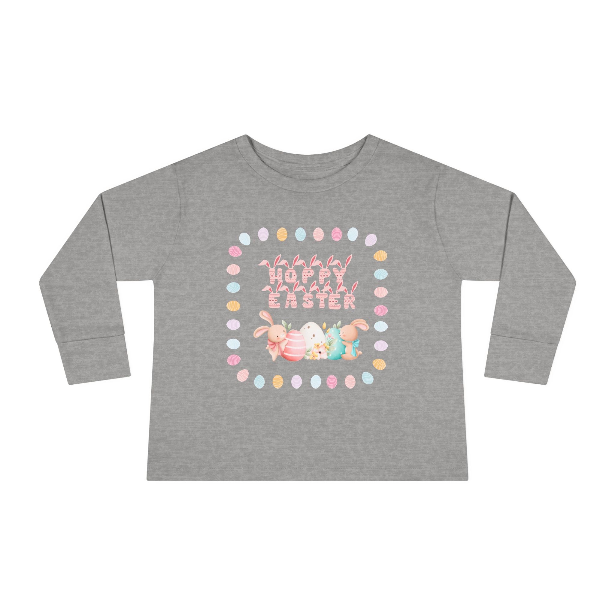 Hoppy Easter Toddler Long Sleeve Tee
