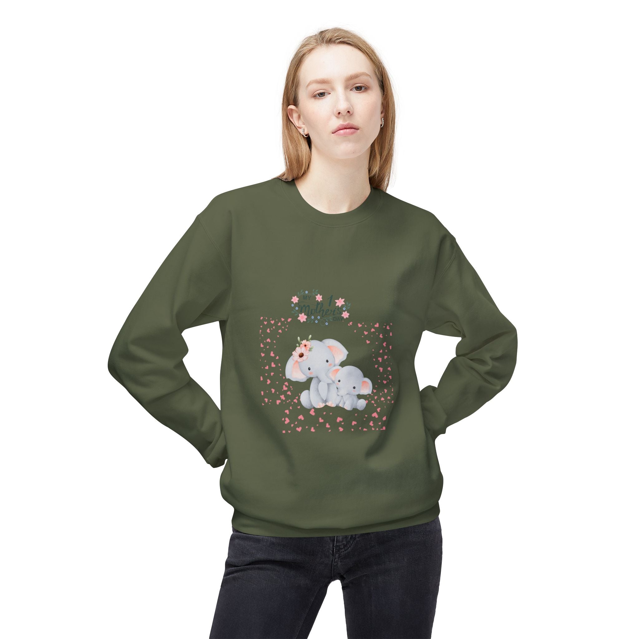 My 1st Mother's Day Fleece Crewneck Sweatshirt