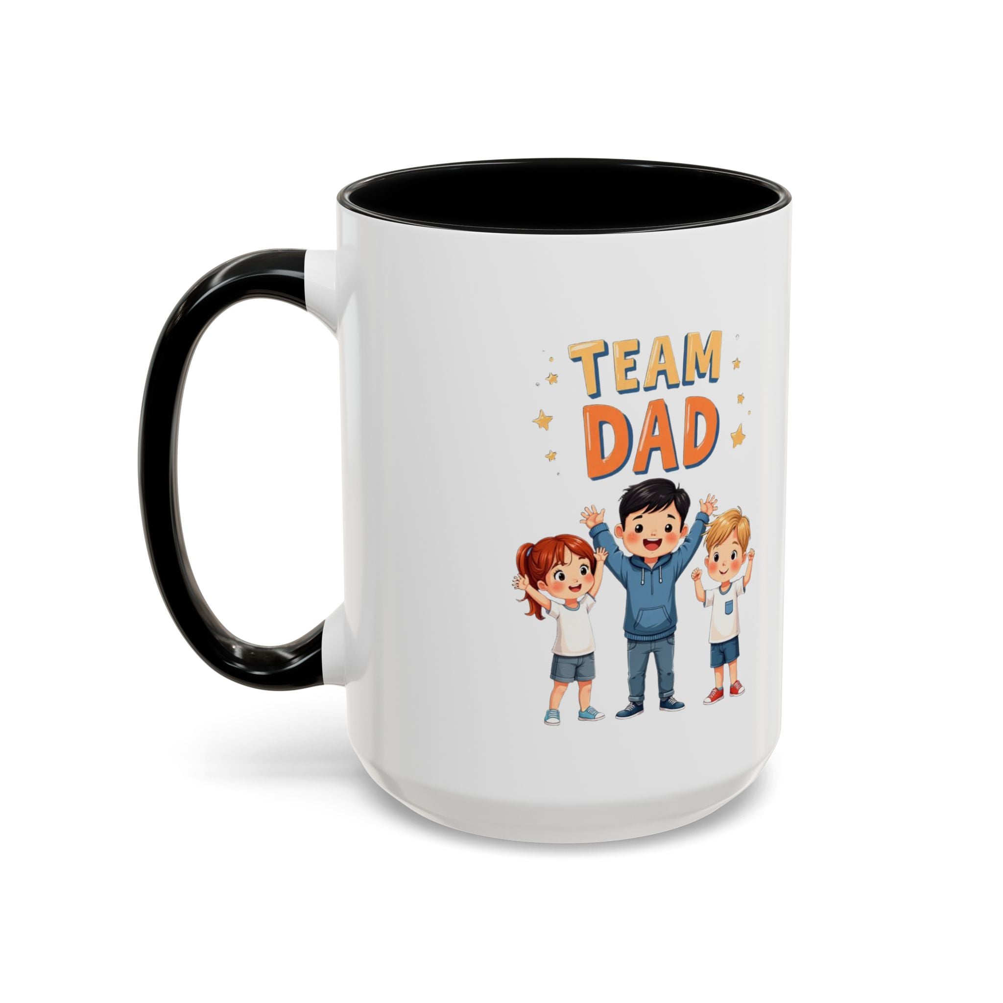 Team Dad Accent Coffee Mug