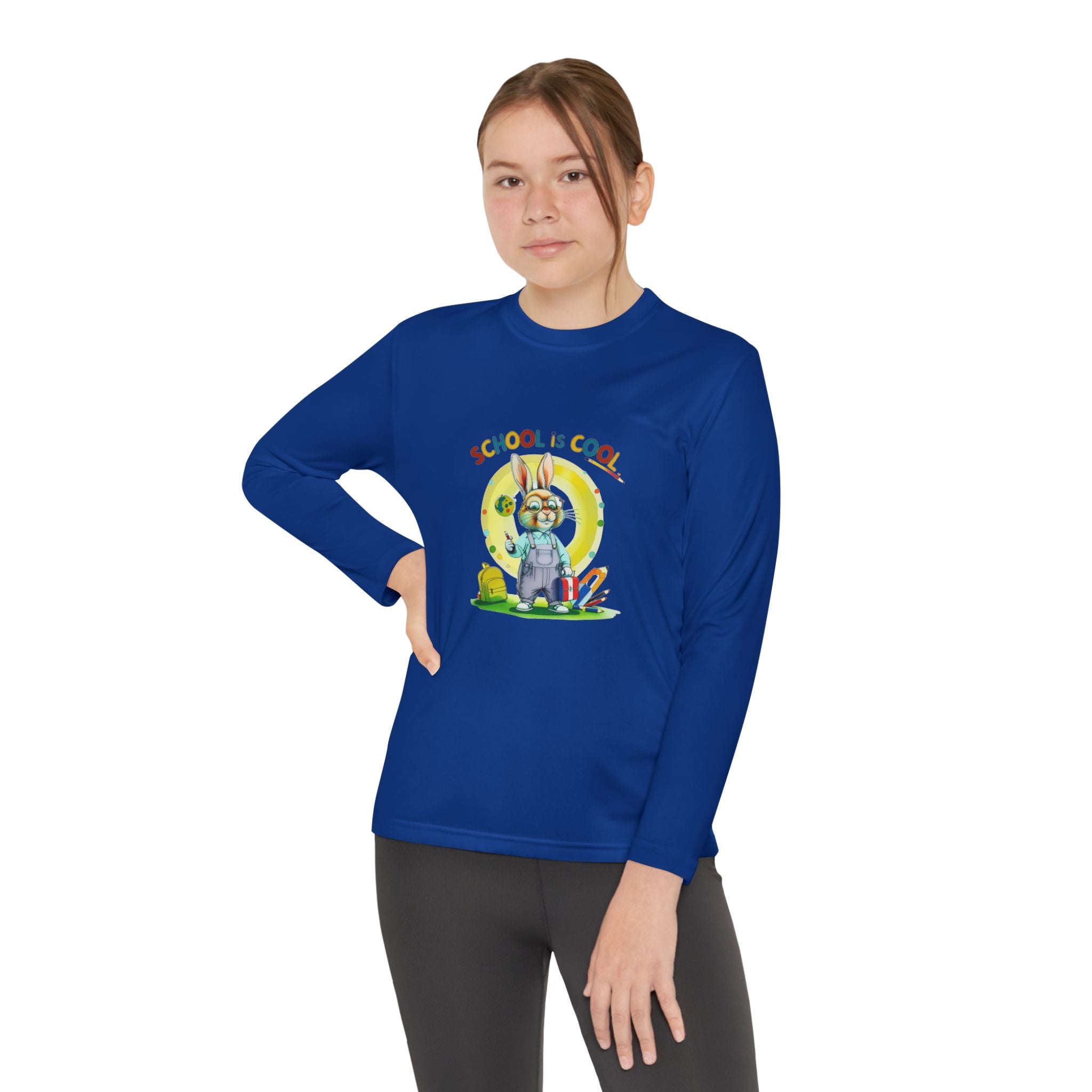 School is Cool Youth Long Sleeve Competitor Tee