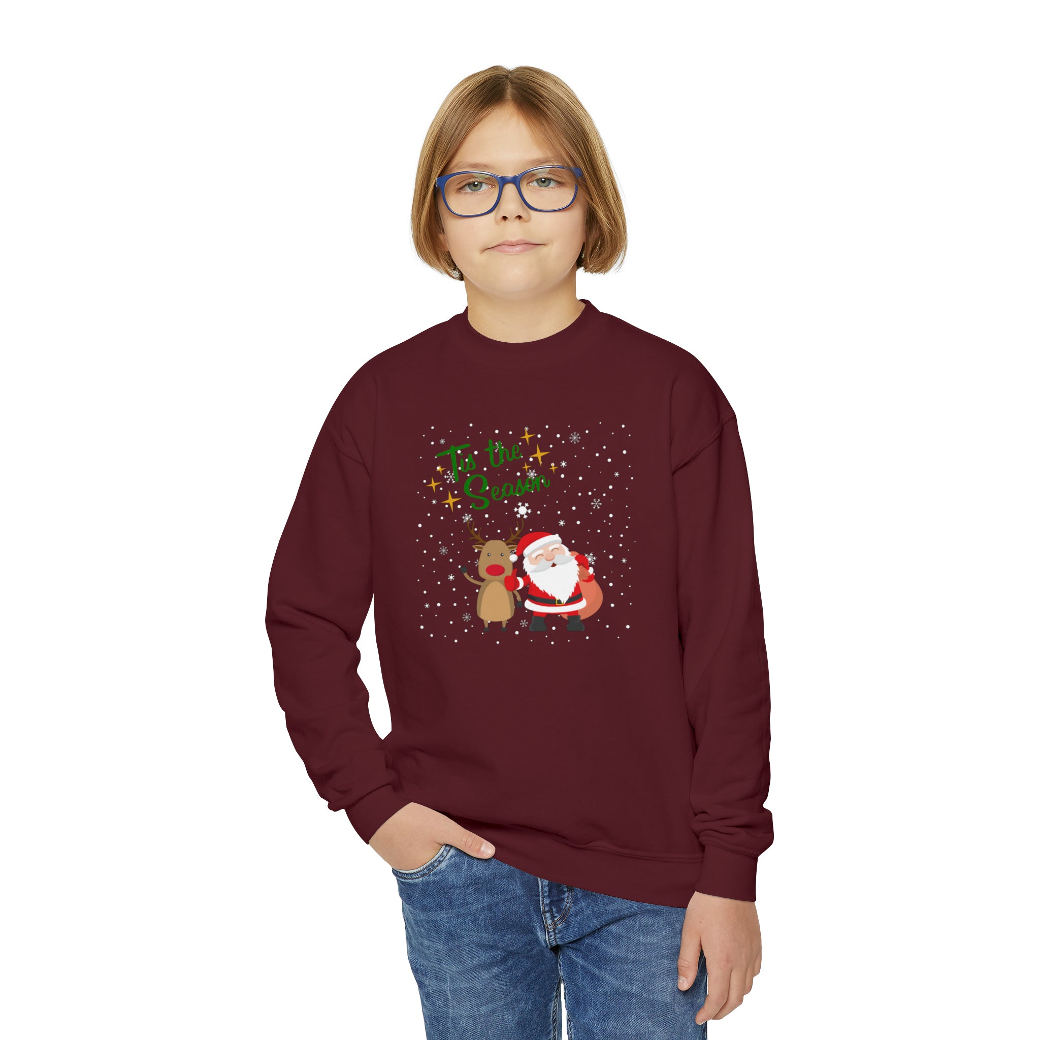 Tis The Season Youth Crewneck Sweatshirt