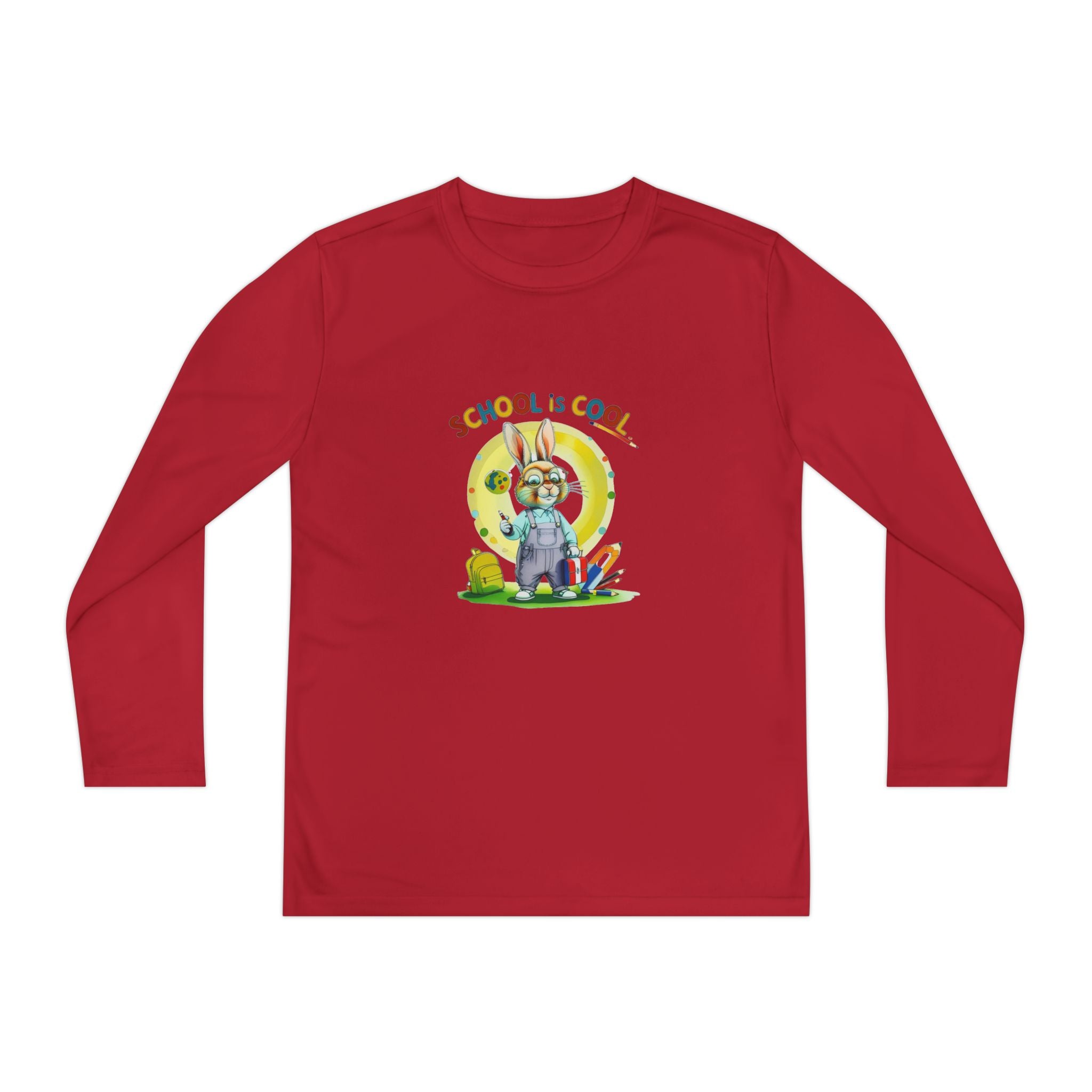School is Cool Youth Long Sleeve Competitor Tee