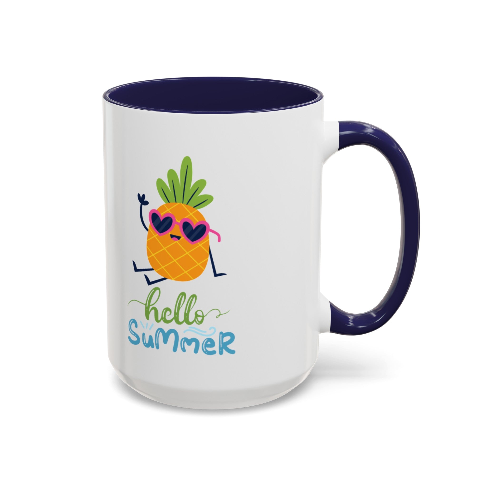 Hello Summer Fun Accent Coffee Mug (11, 15oz)