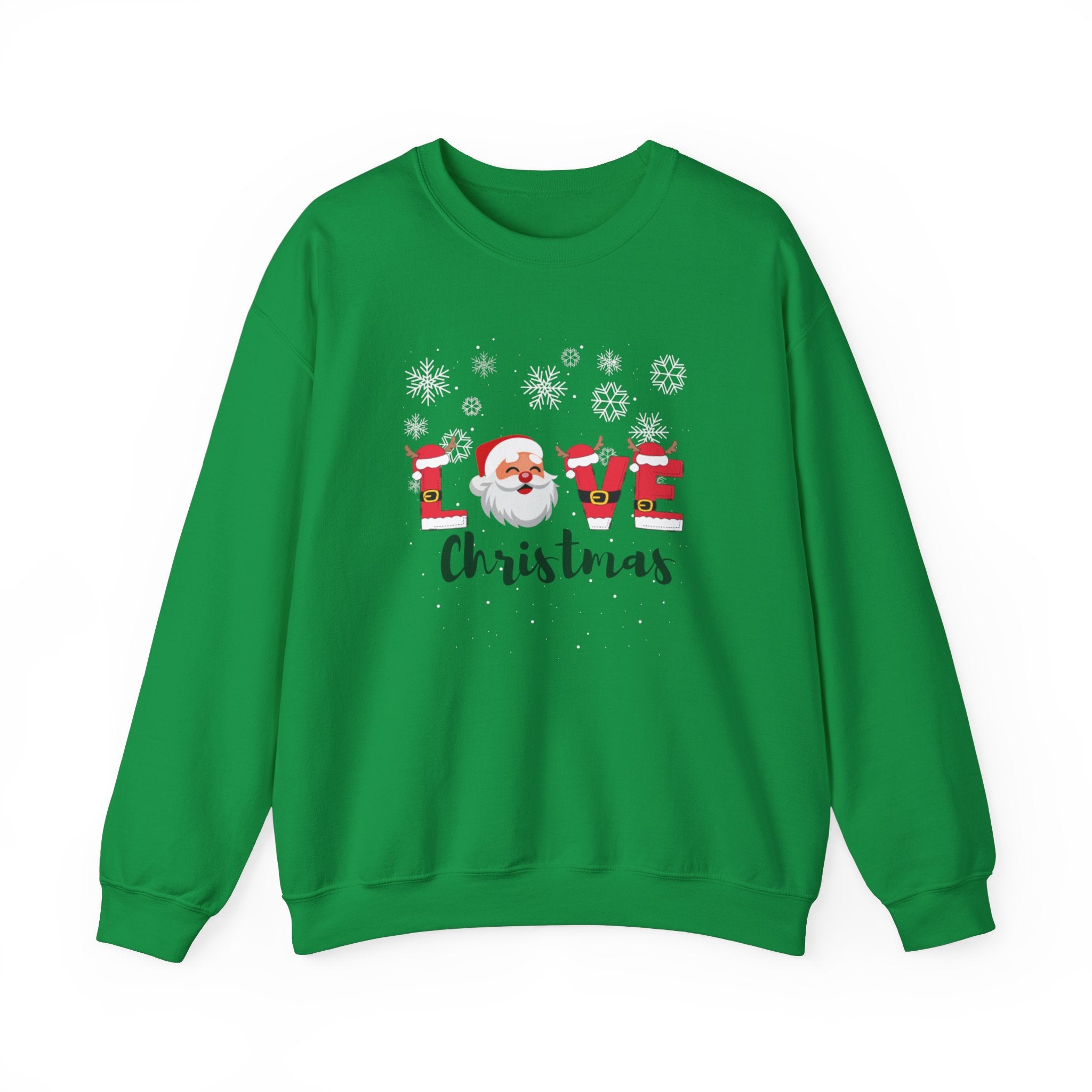 Santa Claus Loves Christmas Unisex Heavy Blend™ Crewneck Sweatshirt