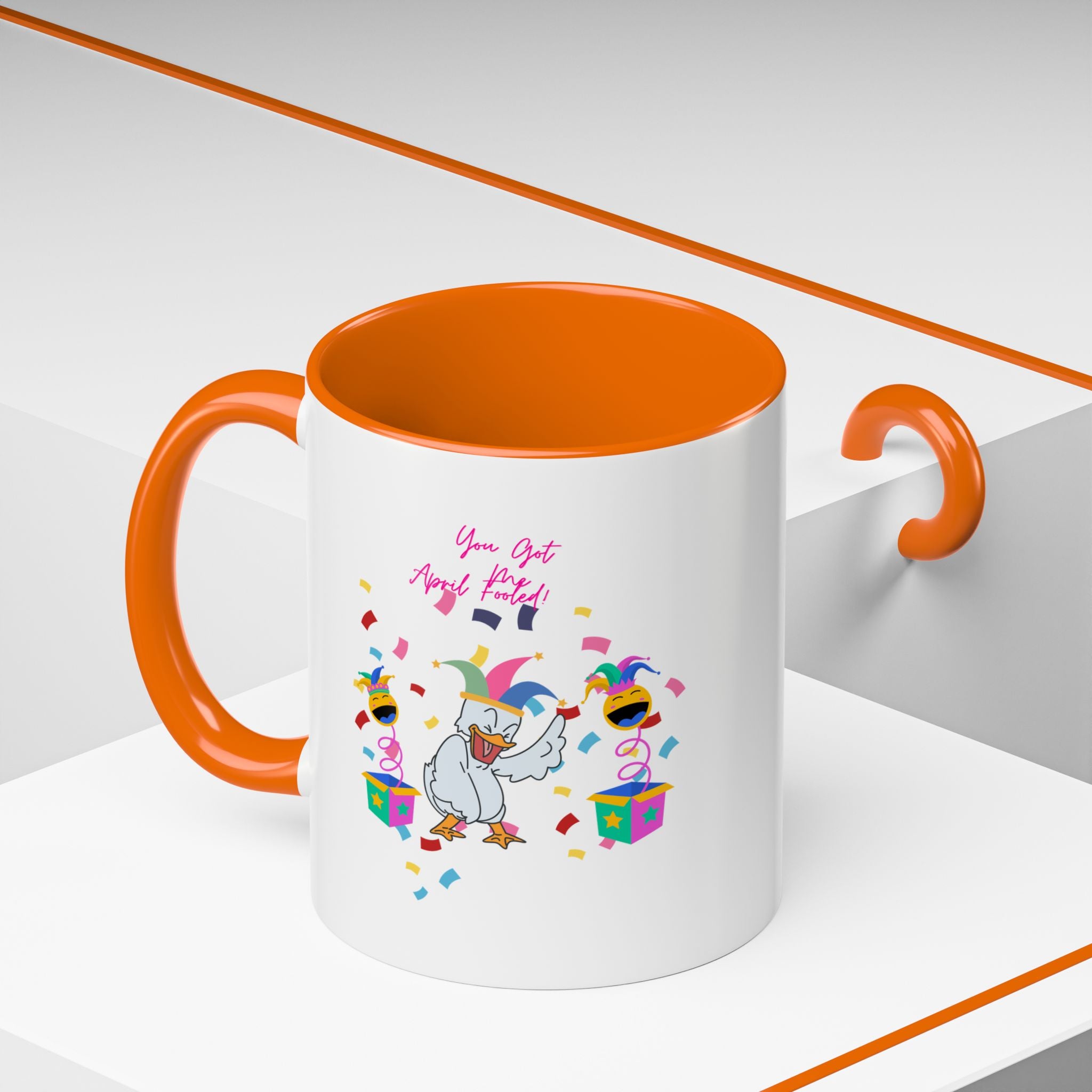 You Got Me April Fooled! Accent Coffee Mug