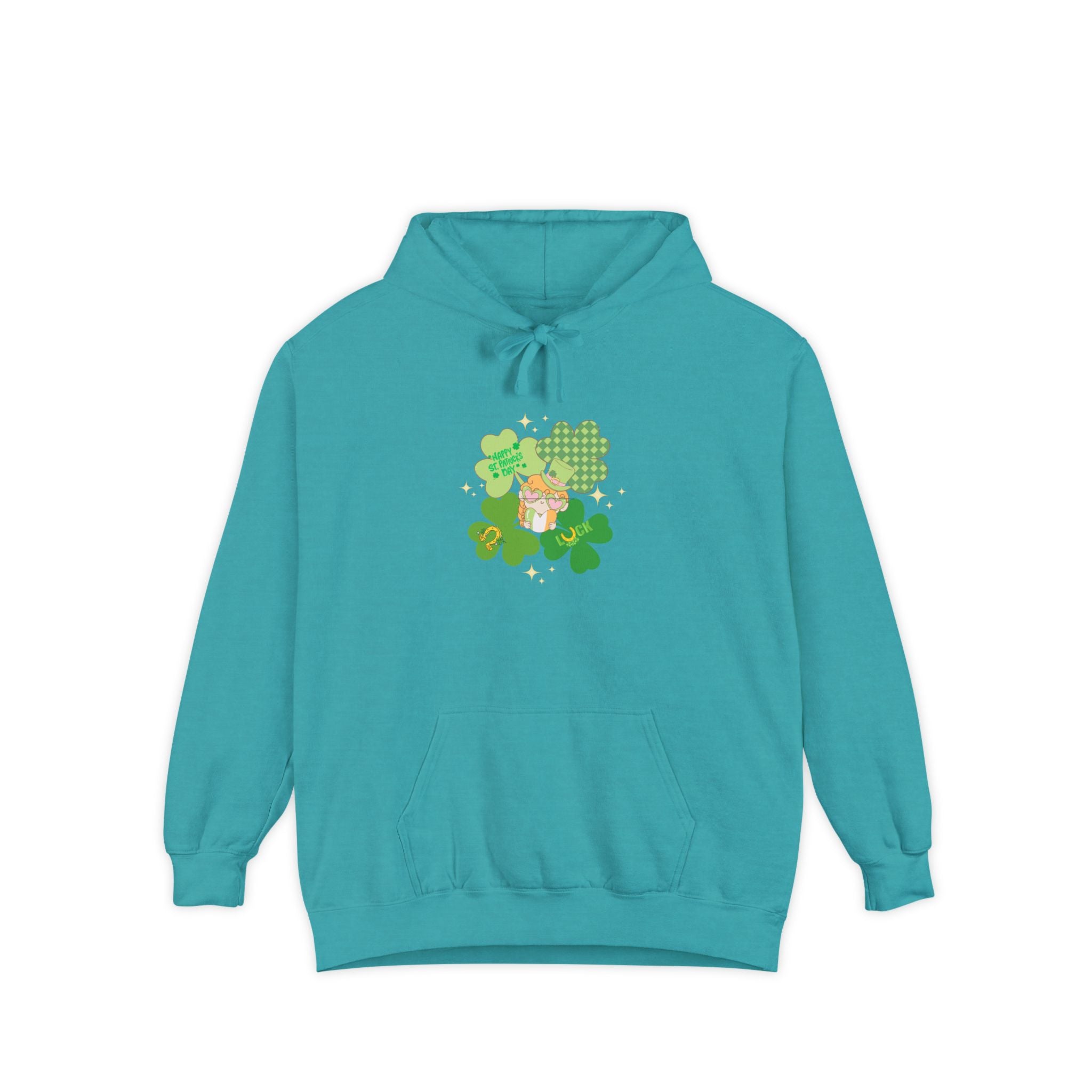 Retro St.Paddy's Day Unisex Garment-Dyed Hoodie