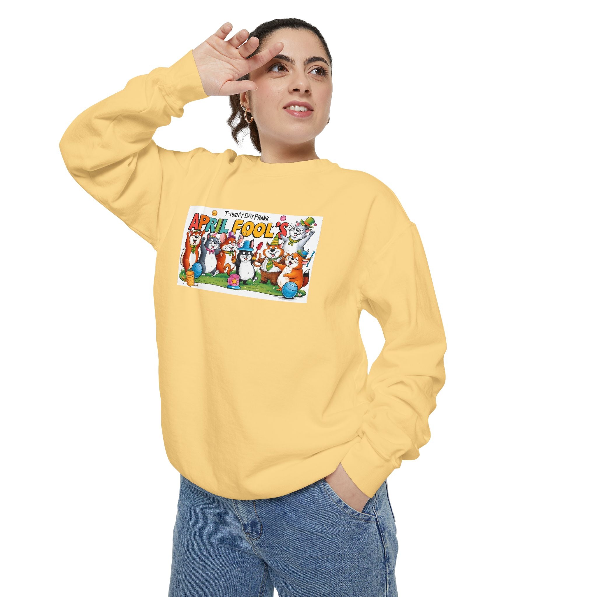 T-Pish'-T Day Prank Cartoon Sweatshirt