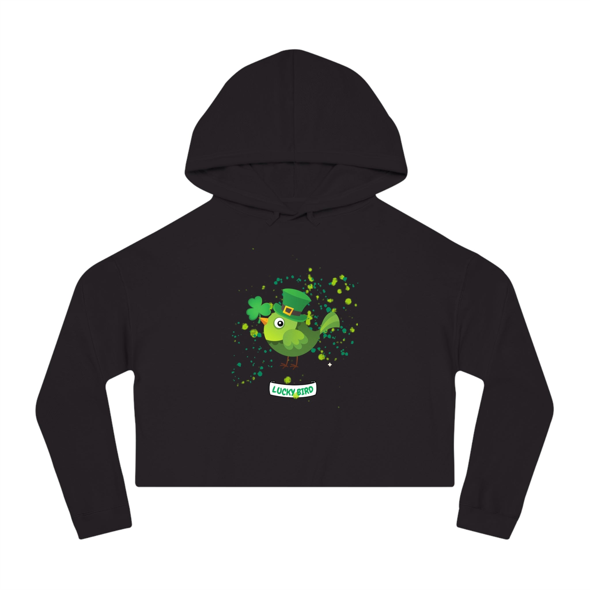 Lucky Bird Women’s Cropped Hooded Sweatshirt