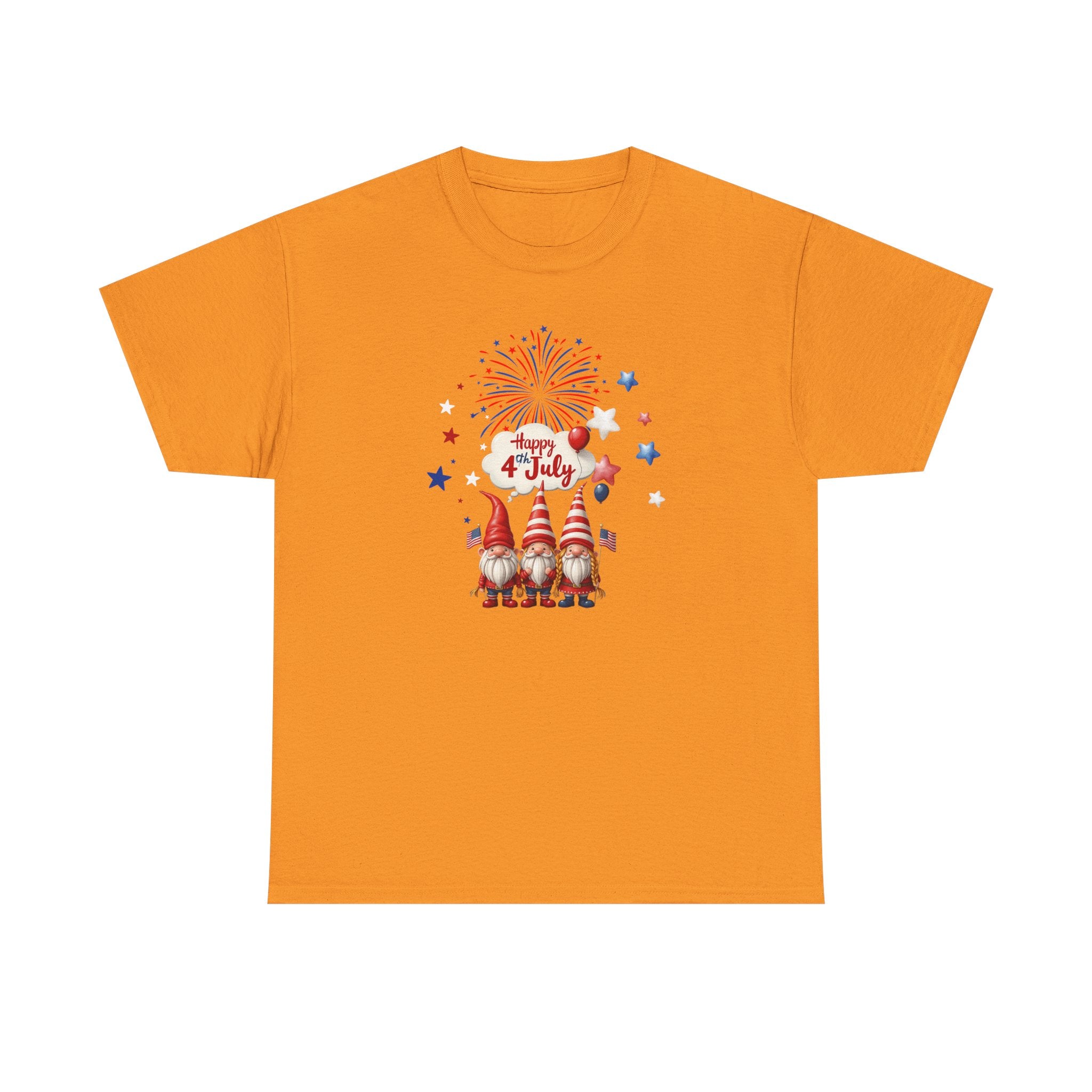 Gnome 4th of July Unisex Heavy Common Tee