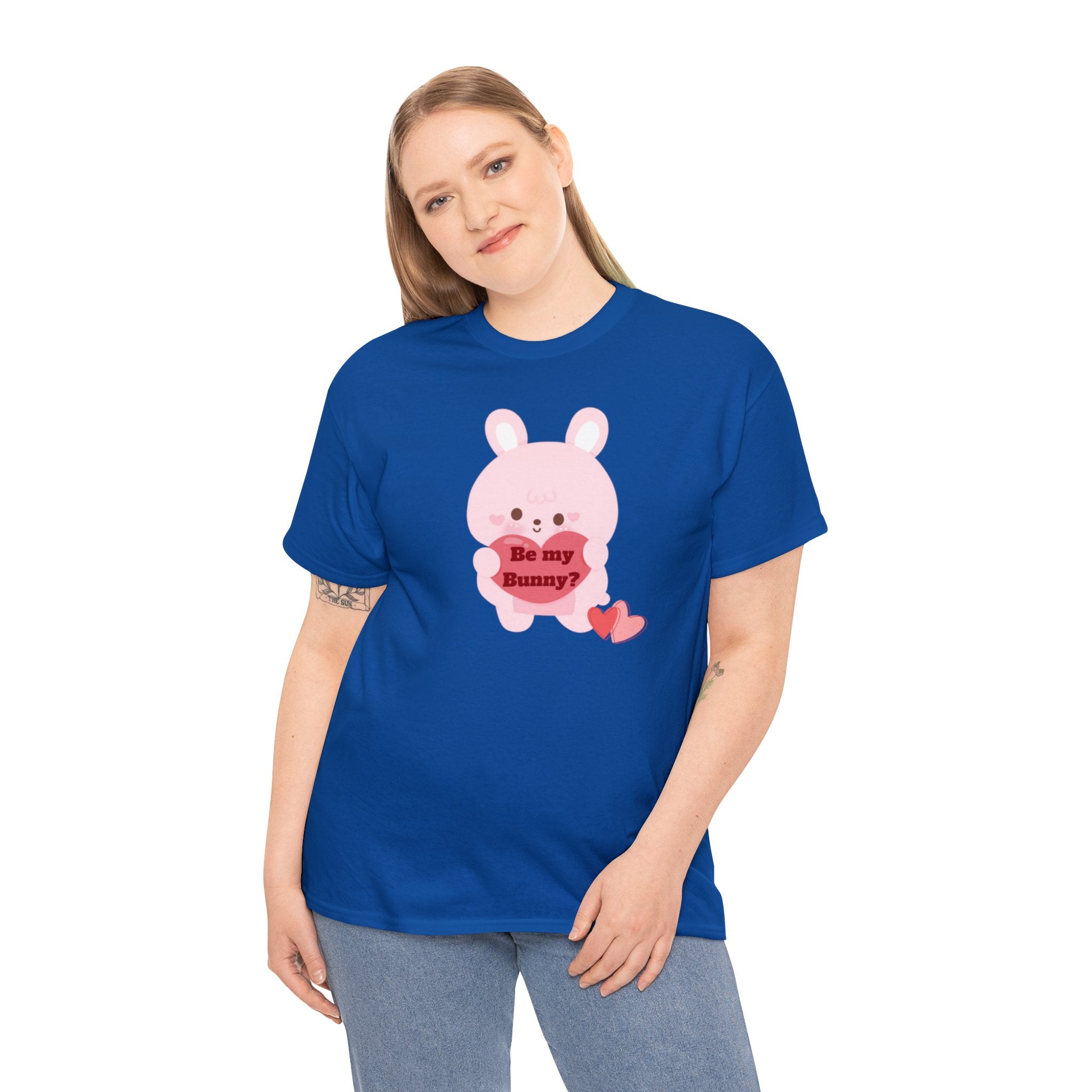 V-Day Bunny Unisex Heavy Cotton Tee