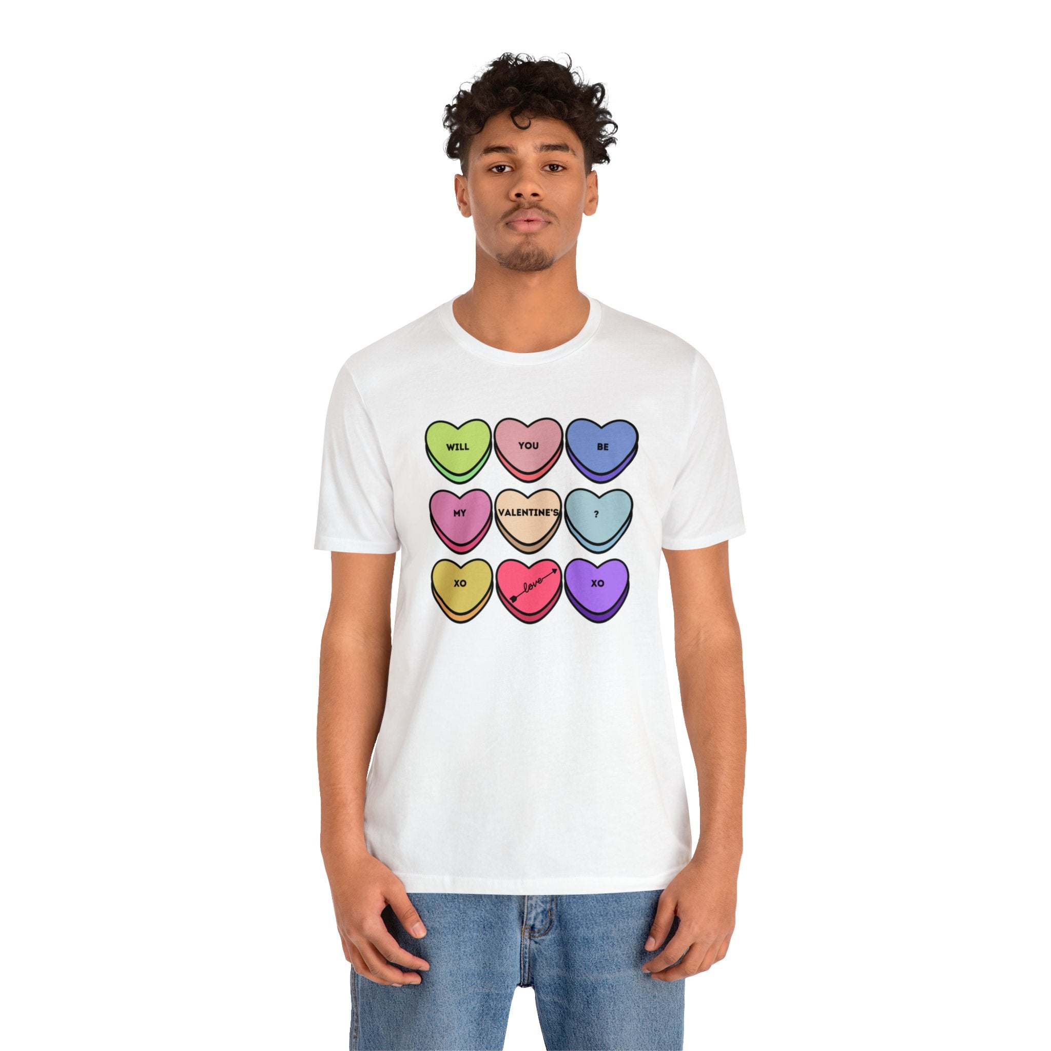 Will You Be My Valentine? Unisex Jersey Short Sleeve Tee