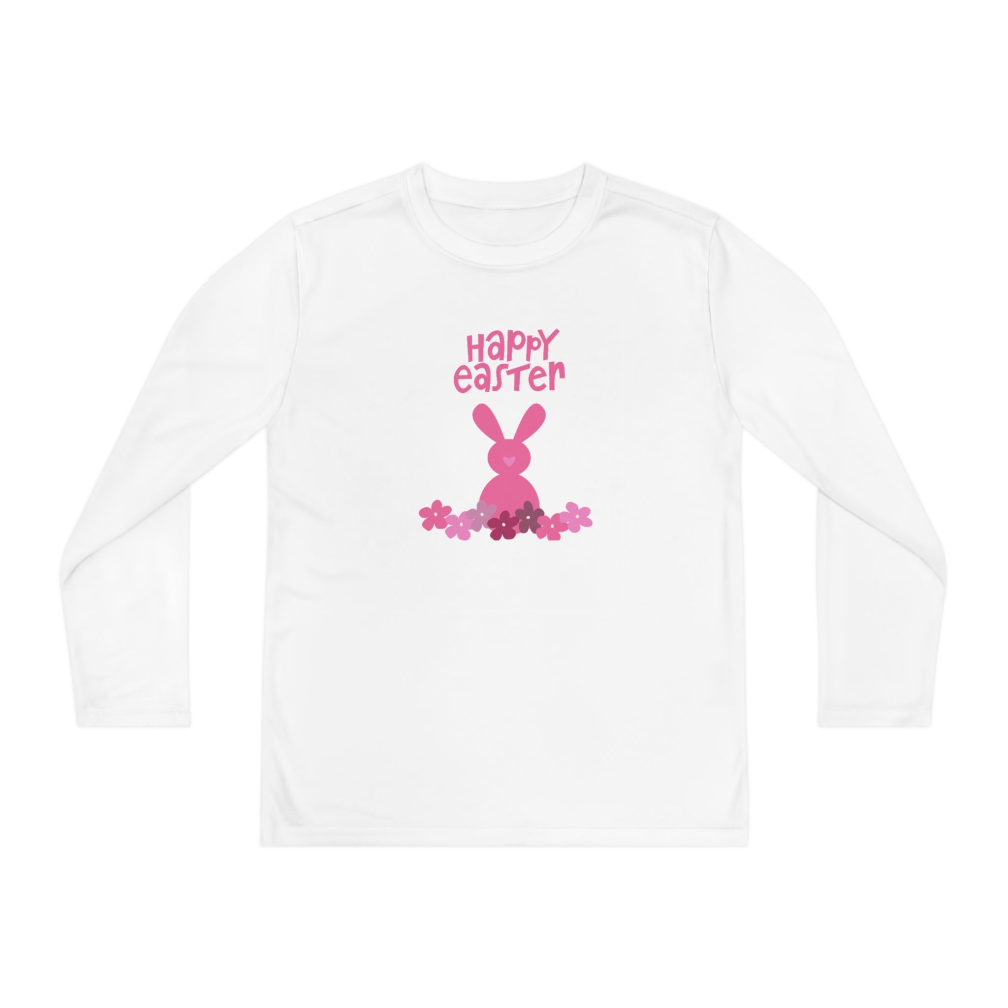 Happy Bunny Day Youth Long Sleeve Competitor Tee