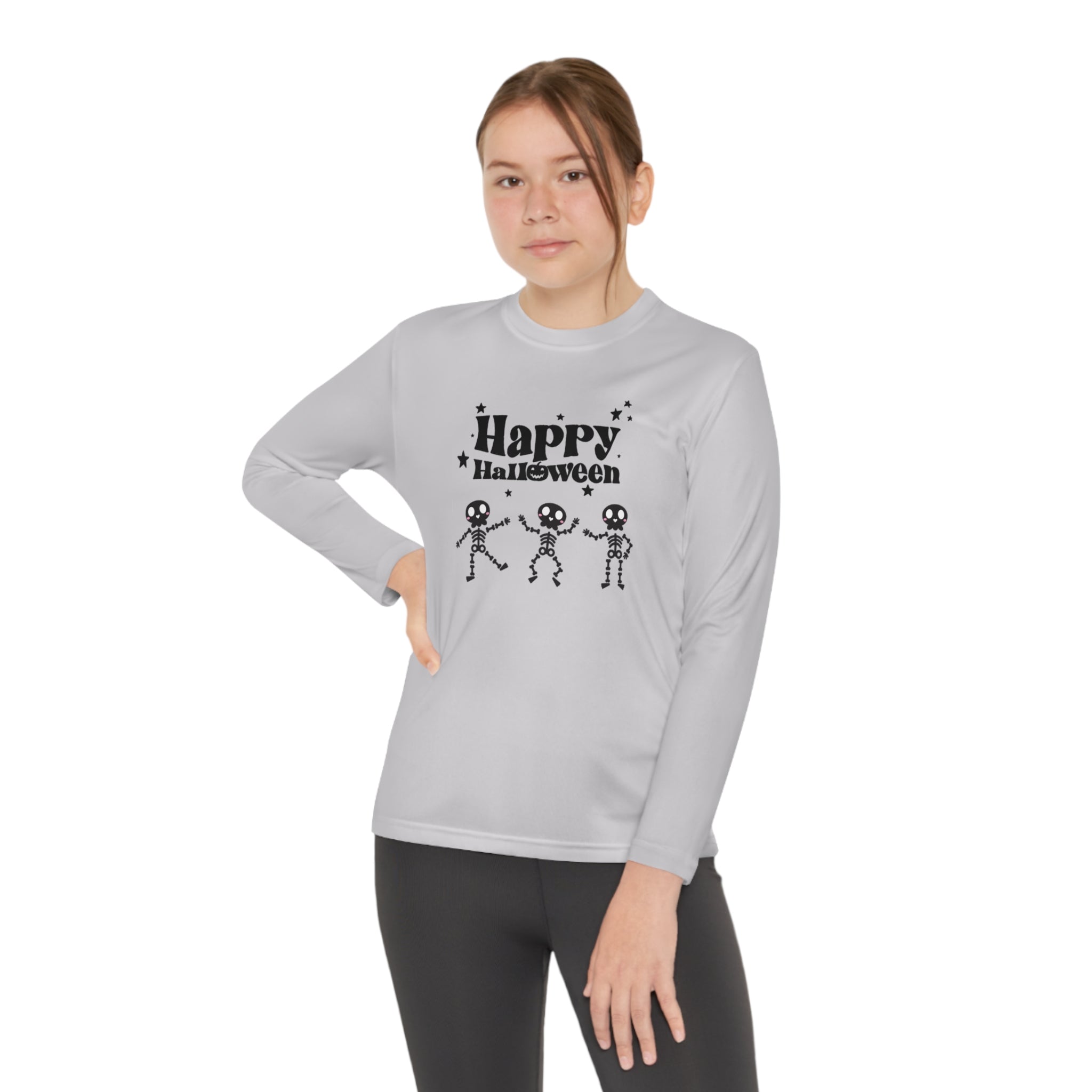 Happy Halloween Crew Youth Long Sleeve Competitor Tee