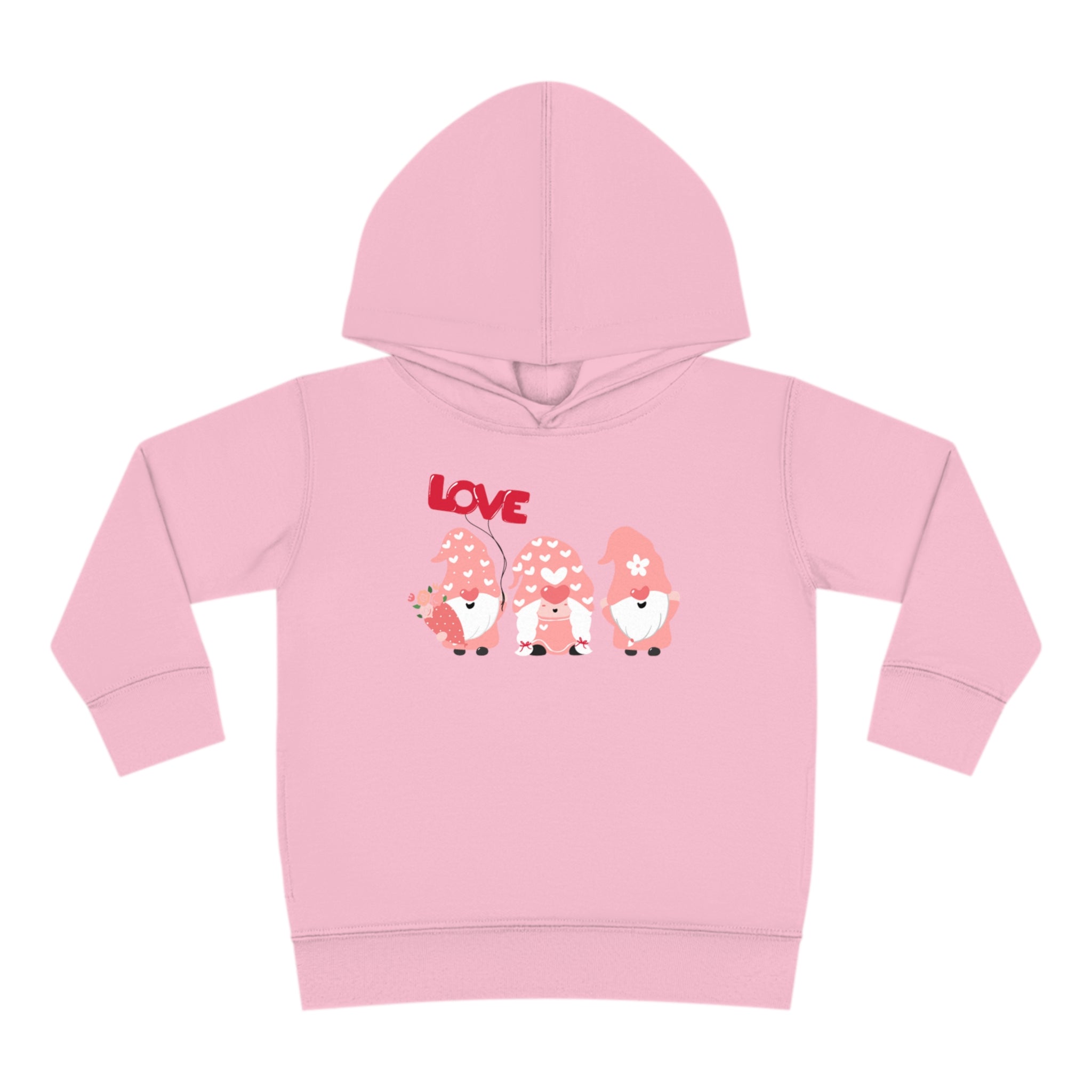 Love Gnome Day Toddler Pullover Fleece Hoodie
