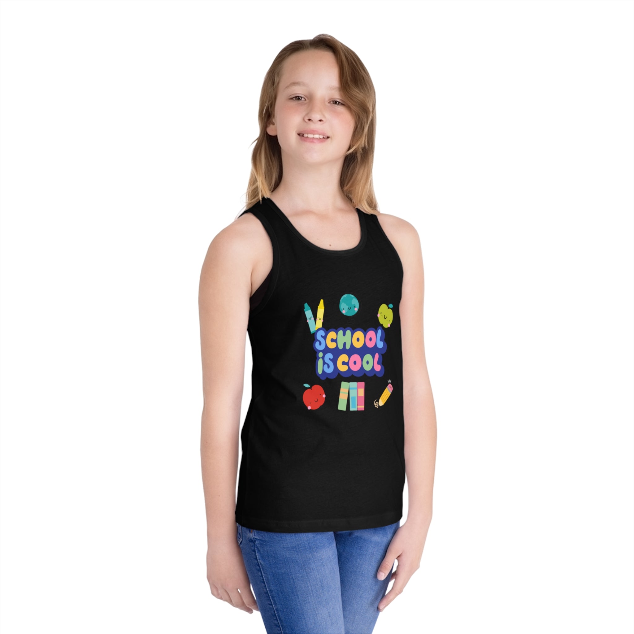 School Is Cool Kid's Jersey Tank Top