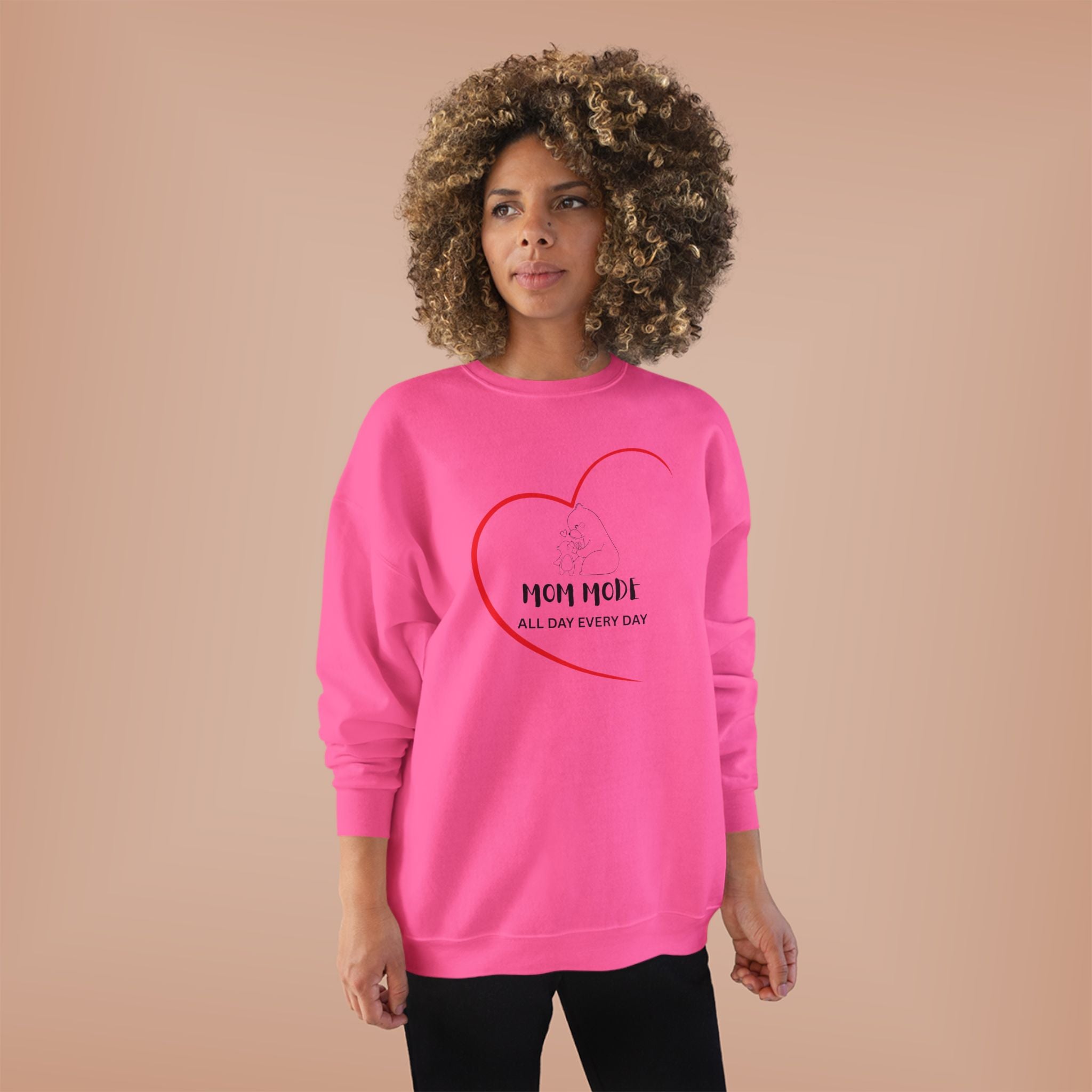 Mom Mode Eco-Friendly Crewneck Sweatshirt
