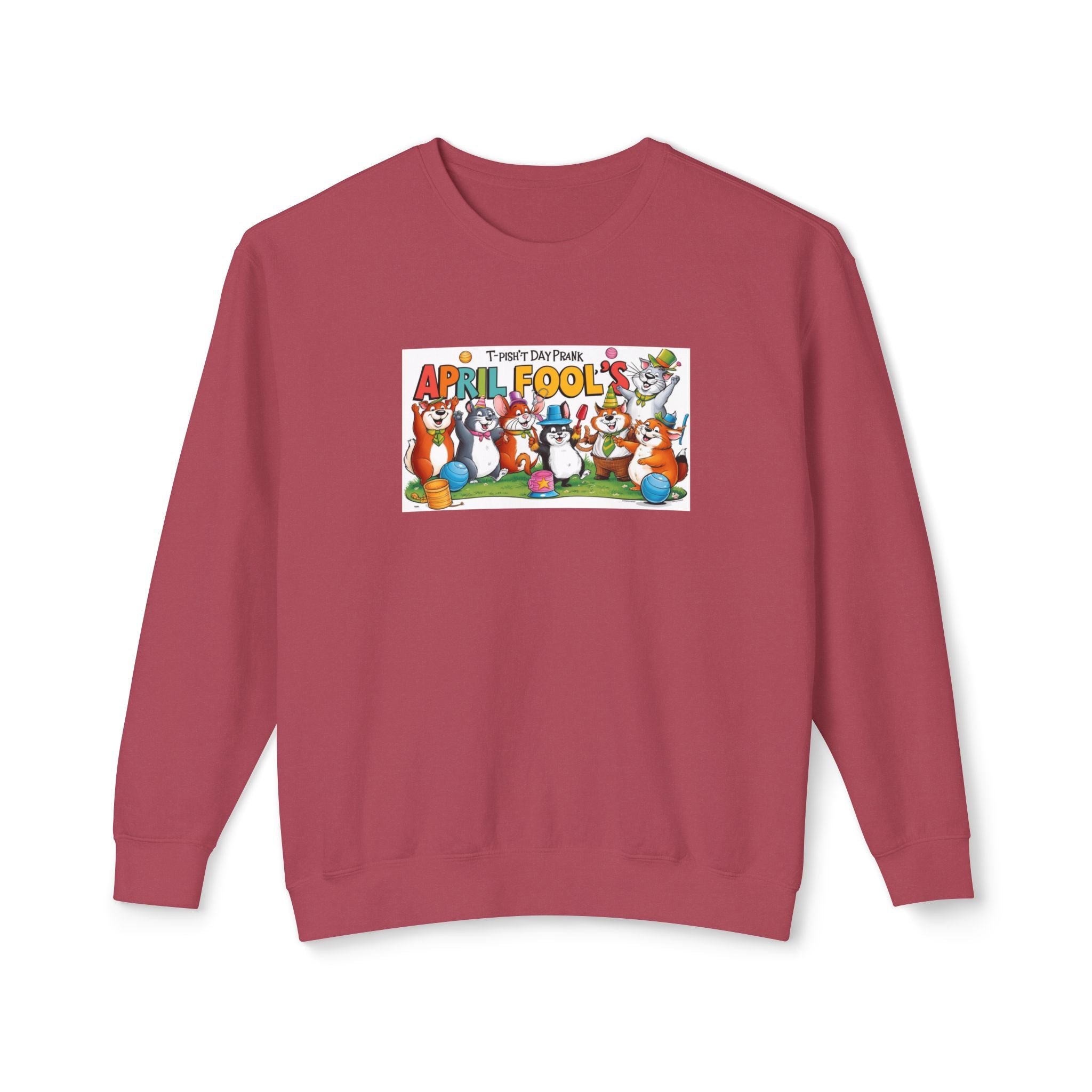 T-Pish'T-Day Prank Unisex Lightweight Crewneck Sweatshirt