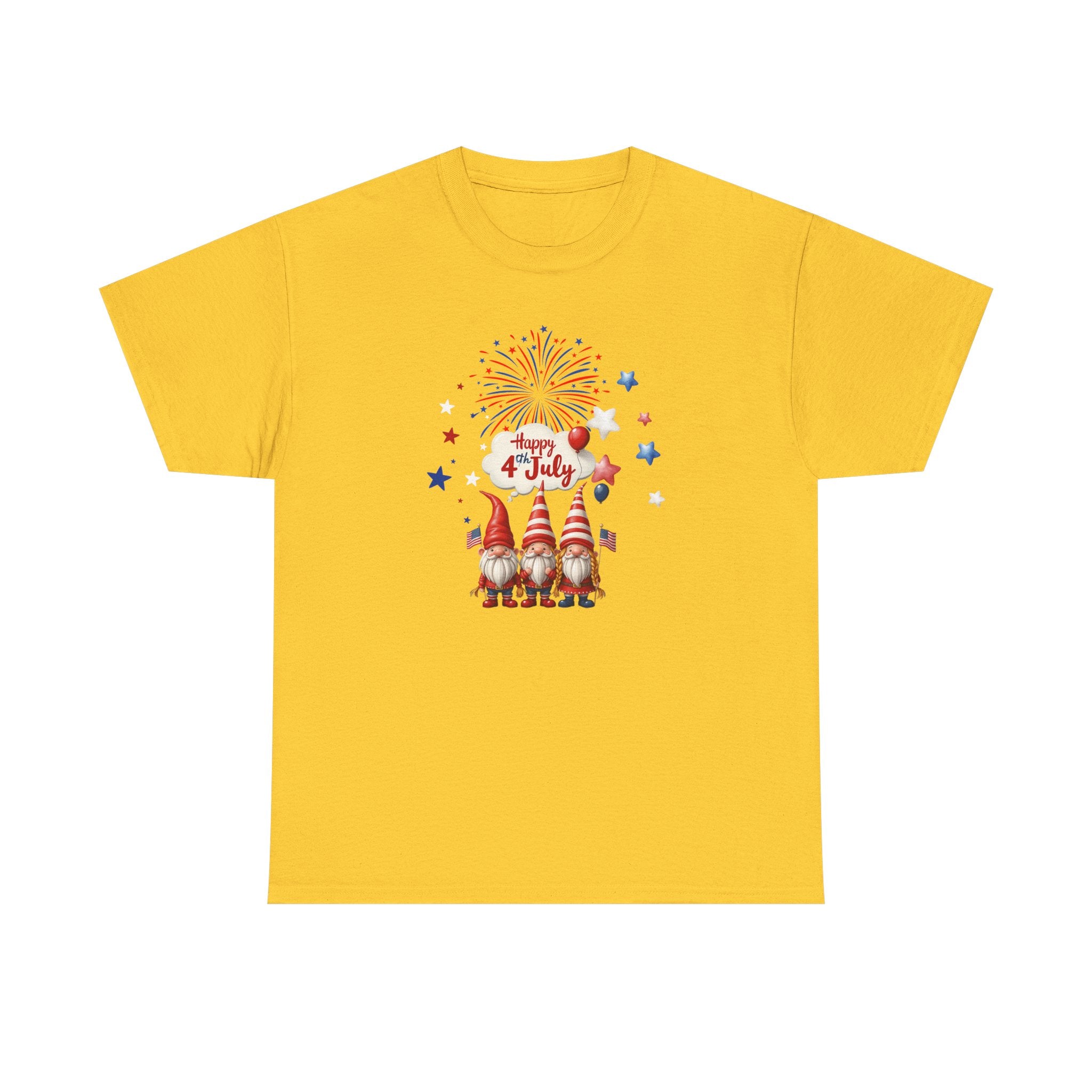 Gnome 4th of July Unisex Heavy Common Tee