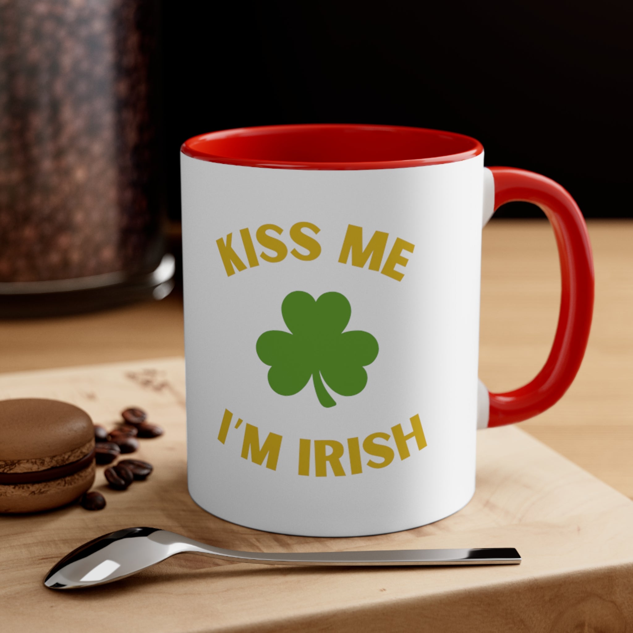 Kiss Me I'm Irish Accent Coffee Mug, 11oz
