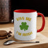 Kiss Me I'm Irish Accent Coffee Mug, 11oz