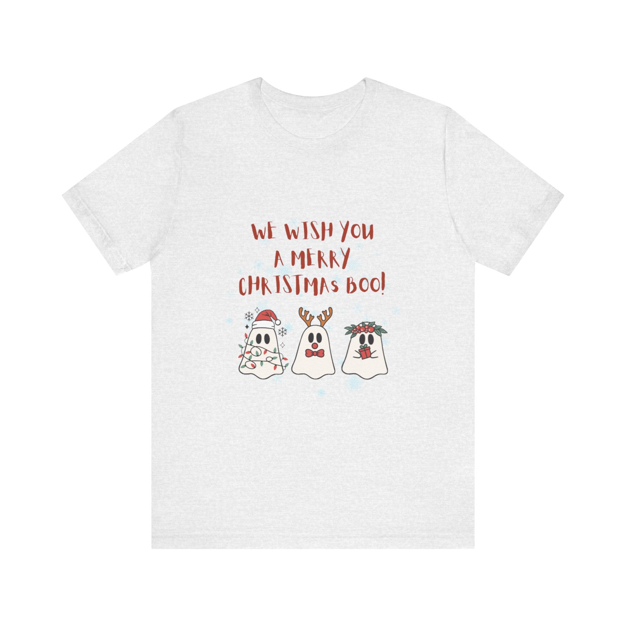 We Wish You A Merry Christmas Boo Unisex Jersey Short Sleeve Tee