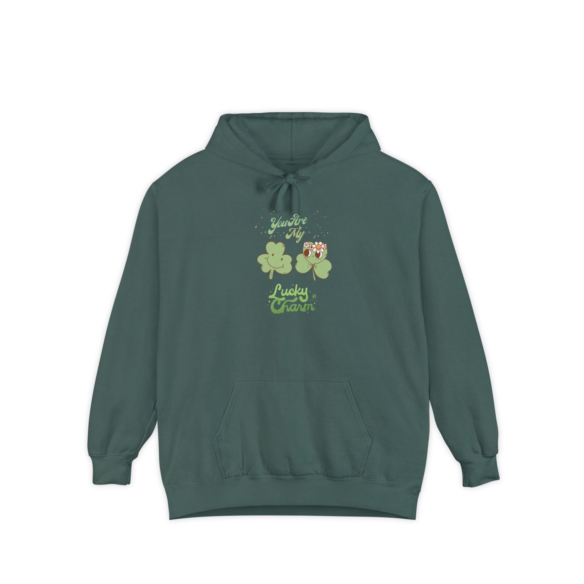 You're My Lucky Charm Unisex Garment-Dyed Hoodie for St. Patrick's Day