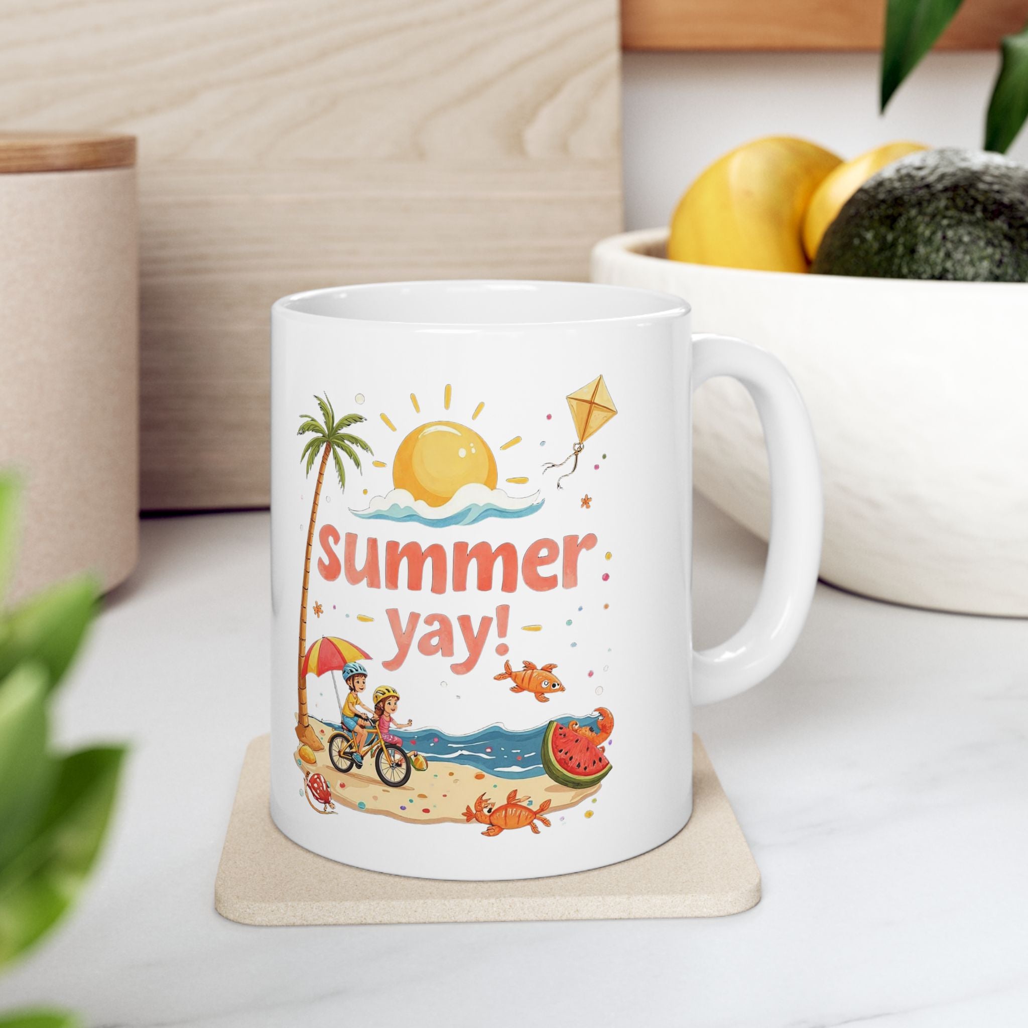 Summer Yay! Ceramic Mug,