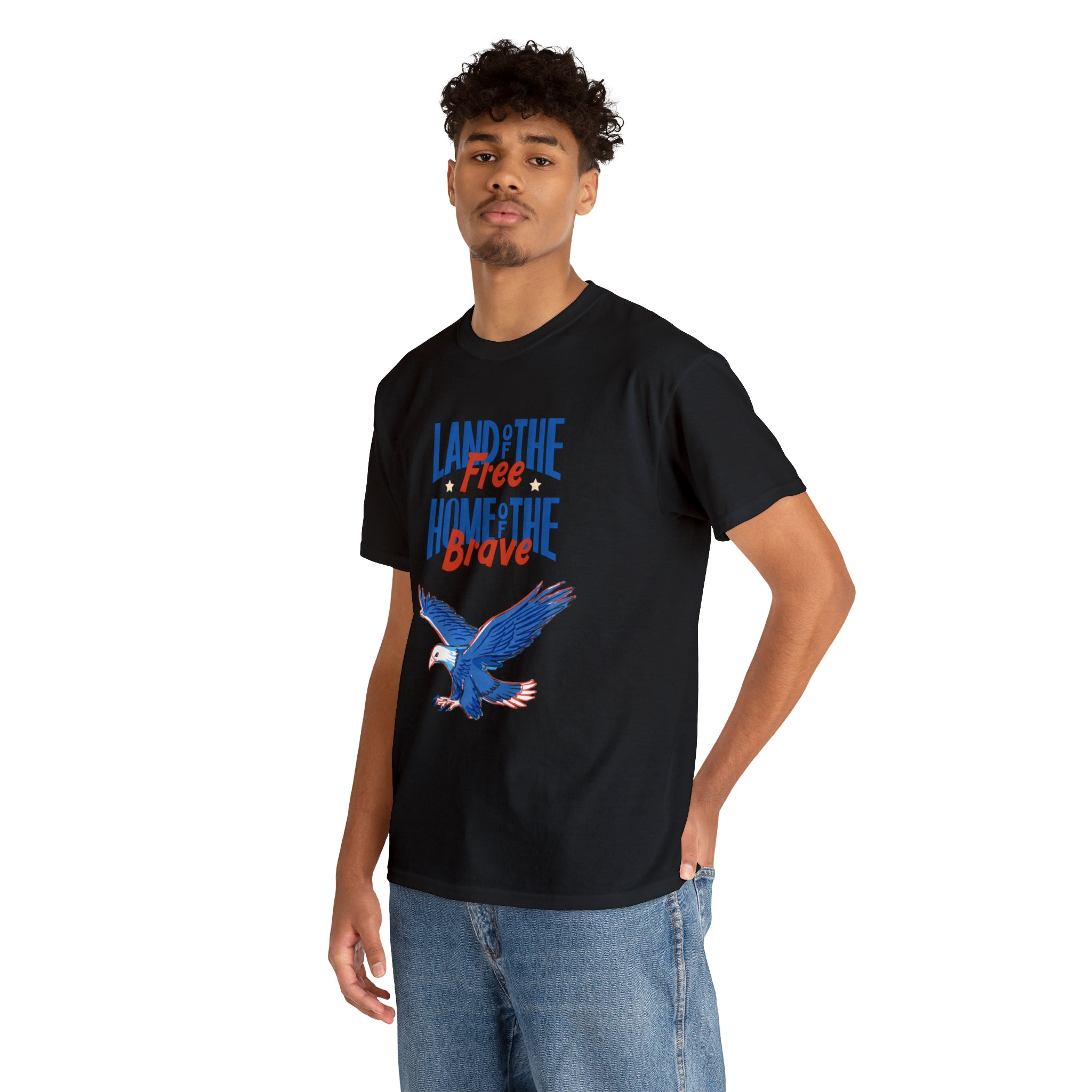 Land Of The Free Home Of The Brave Unisex Heavy Cotton Tee