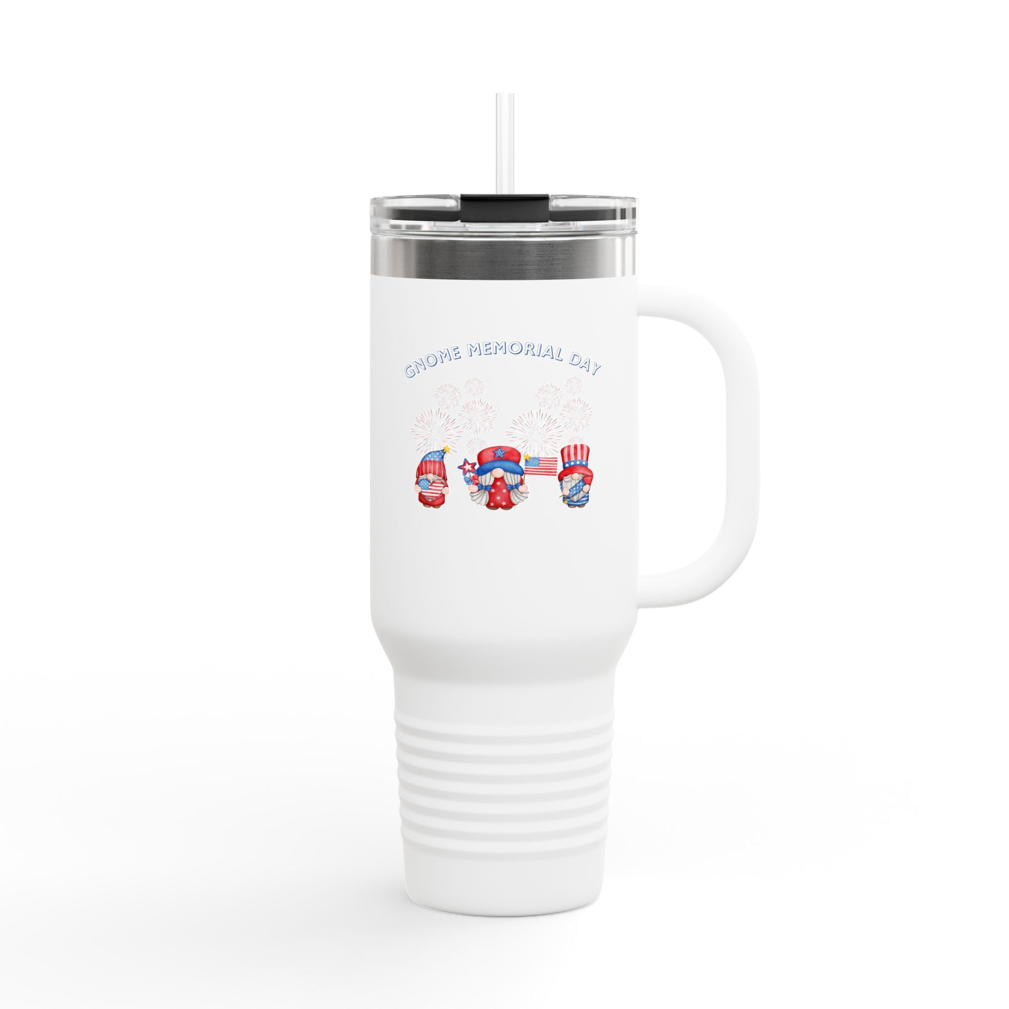 Gnome Memorial Day  Insulated Travel Mug, 40oz
