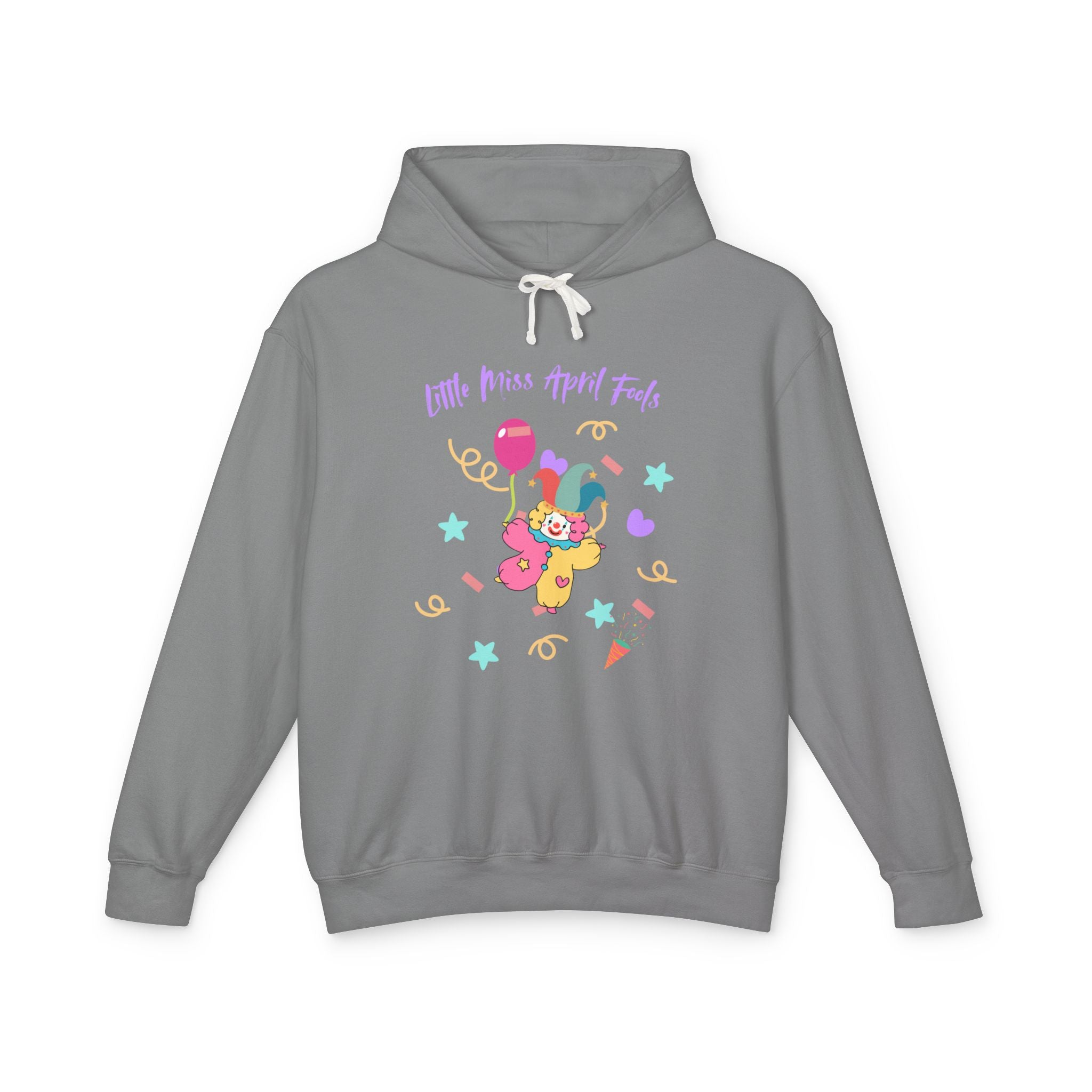Little Miss April Fool's Day Unisex Lightweight Hooded Sweatshirt