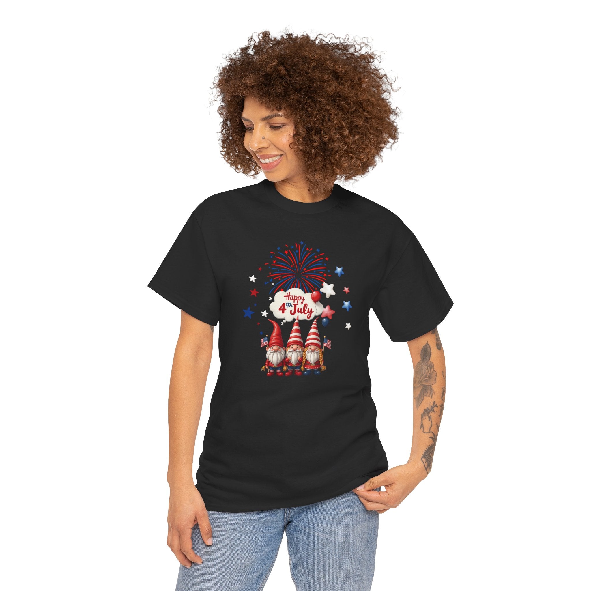 Gnome 4th of July Unisex Heavy Common Tee