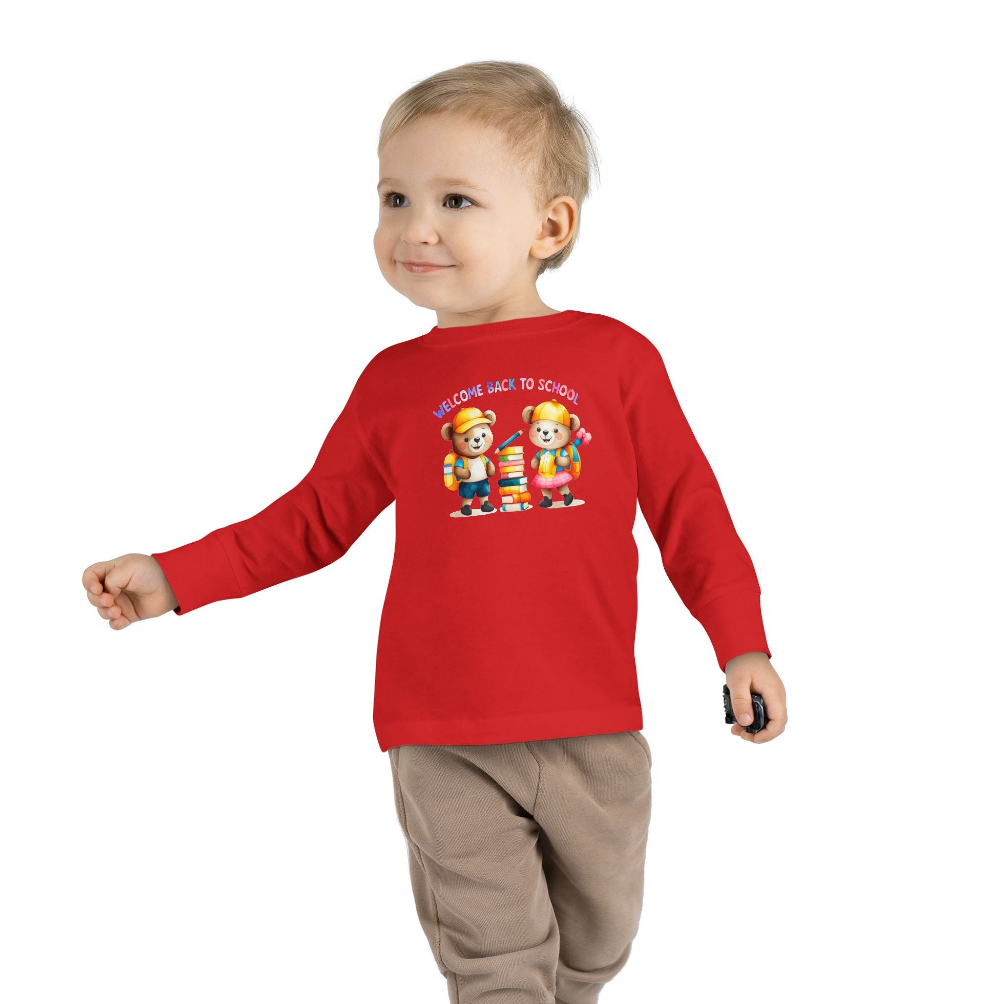 Welcome Back to School Toddler Long Sleeve Tee