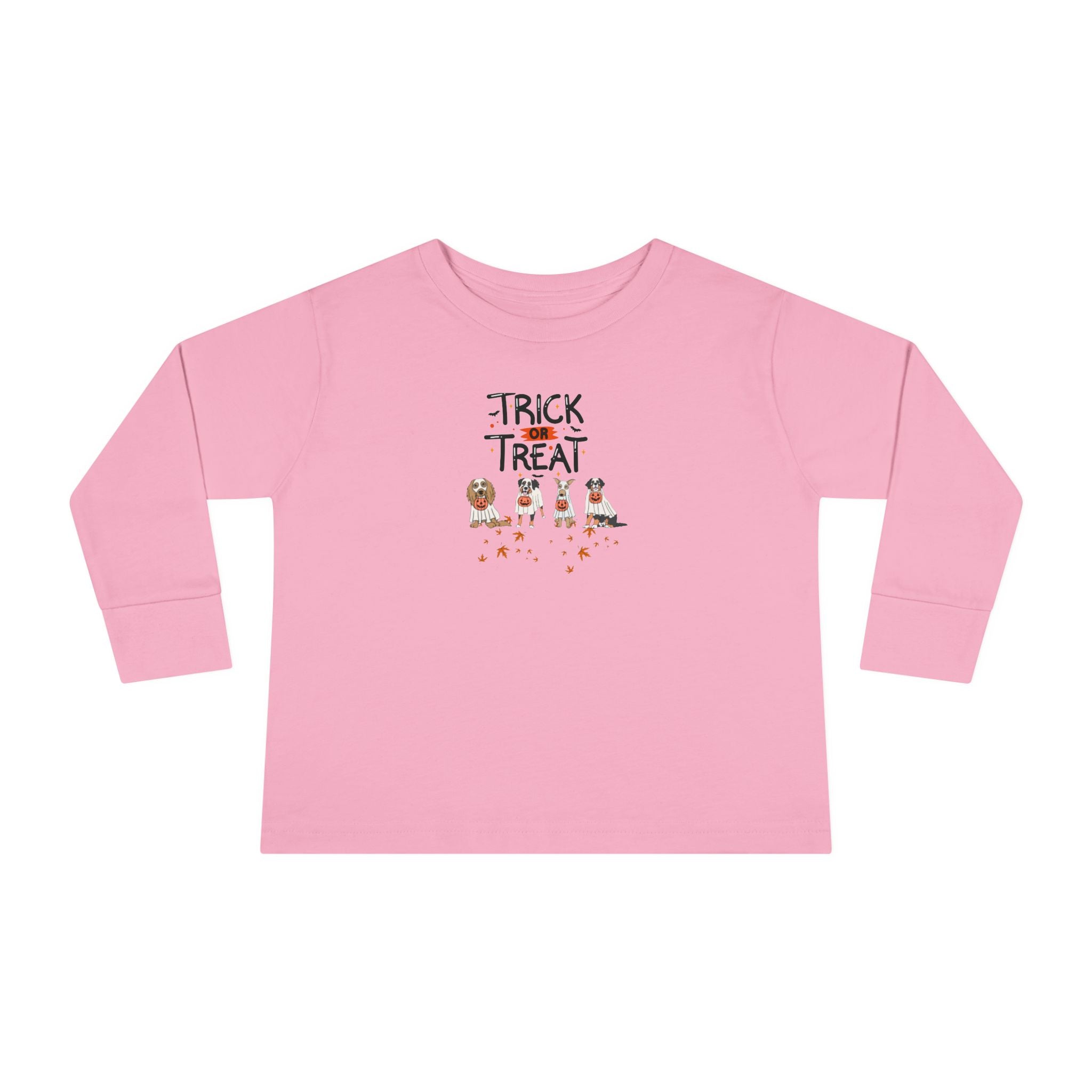 Pooch Trick or Treat Toddler Long Sleeve Tee