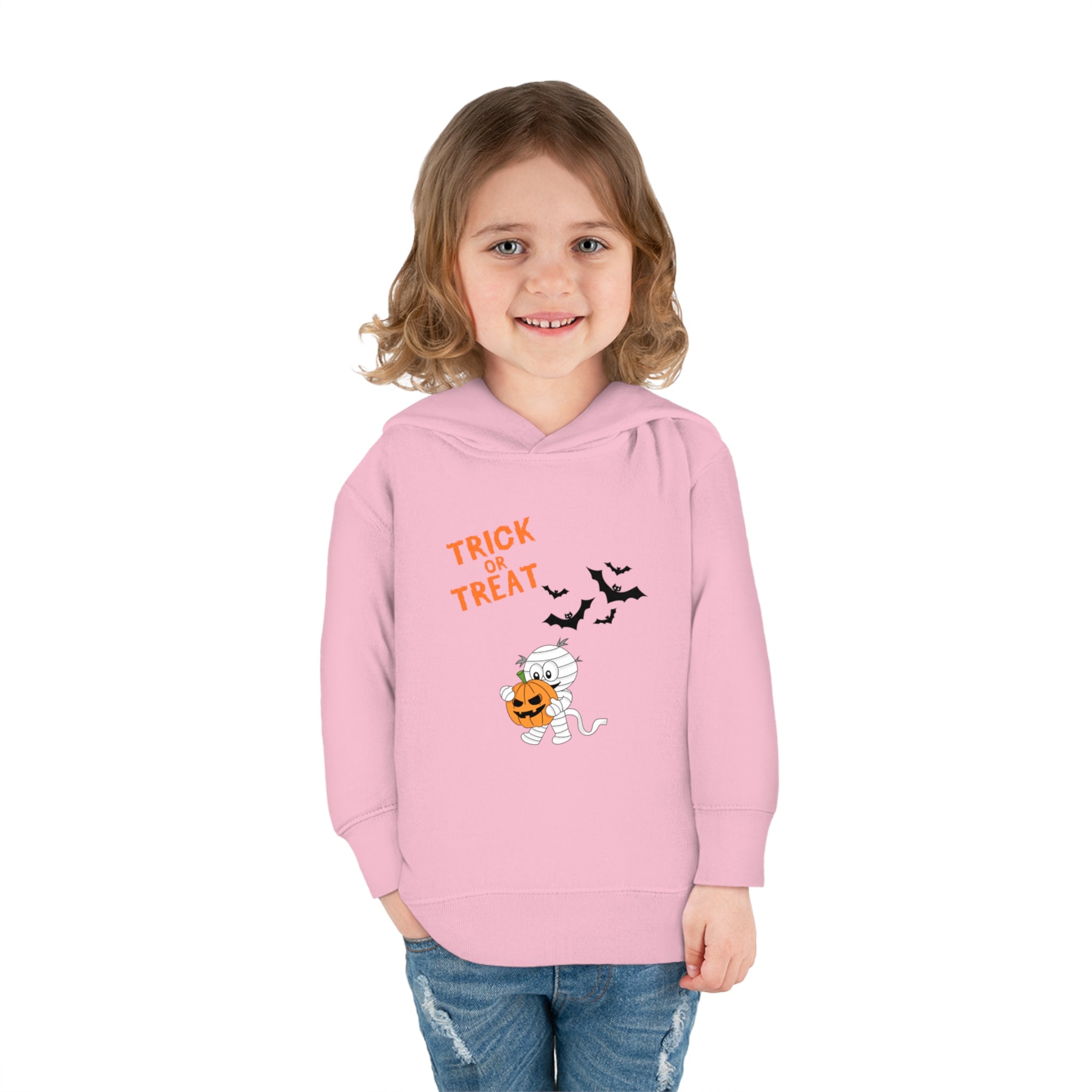 Merry Halloween Toddler Pullover Fleece Hoodie